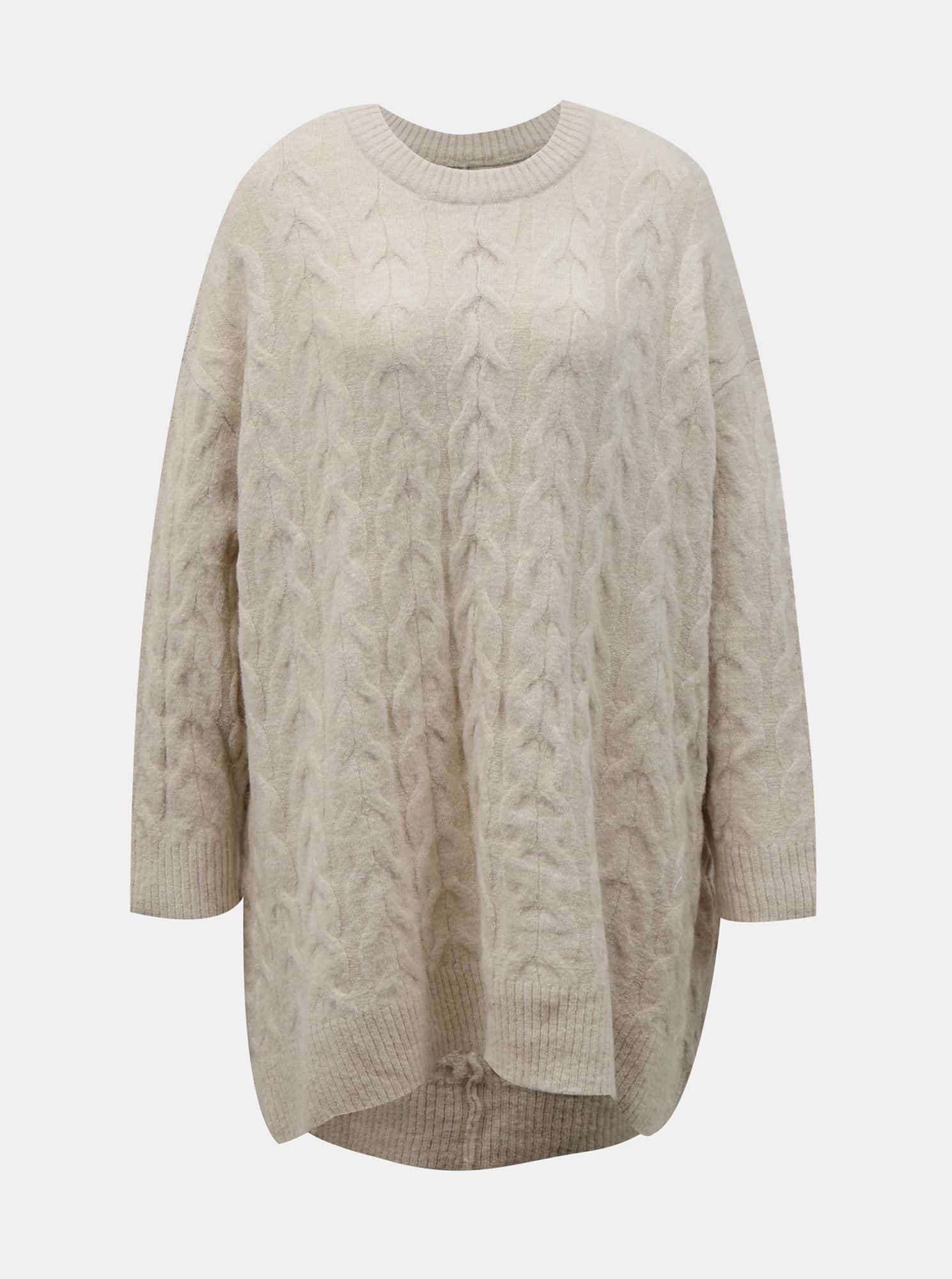 Krémový svetr s příměsí vlny ONLY Dora