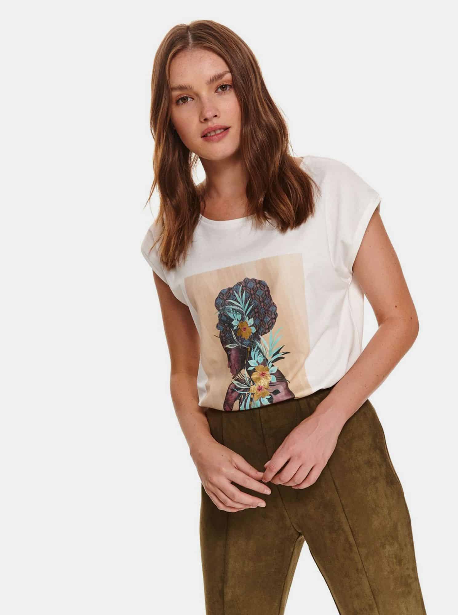 Bílé tričko TOP SECRET