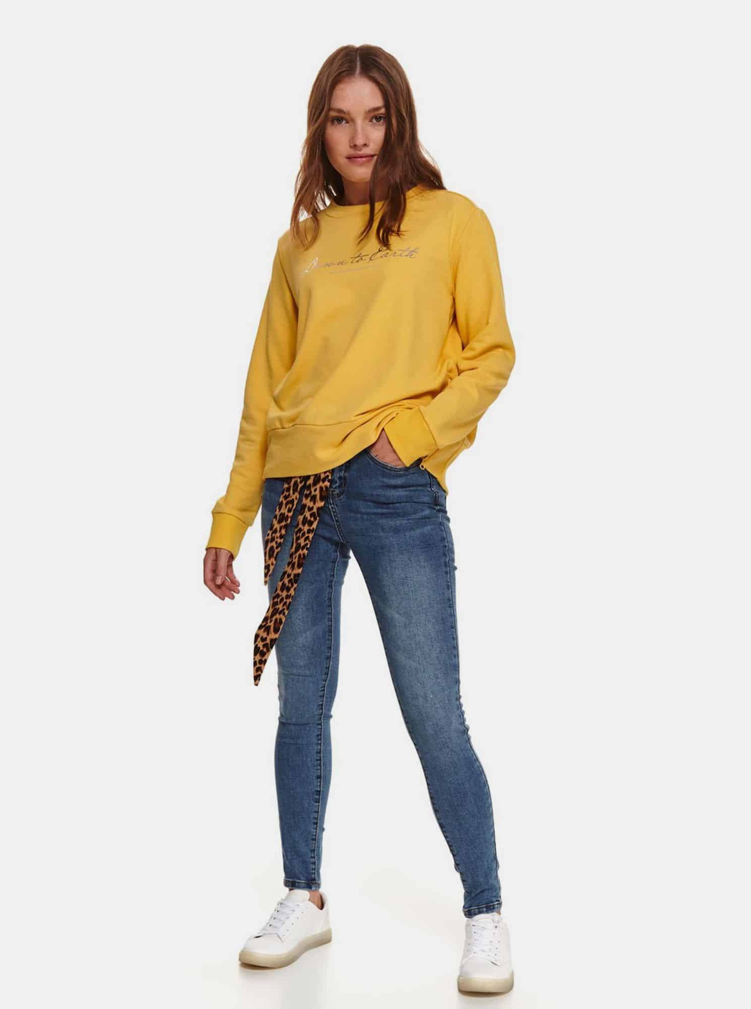 Žlutá mikina TOP SECRET