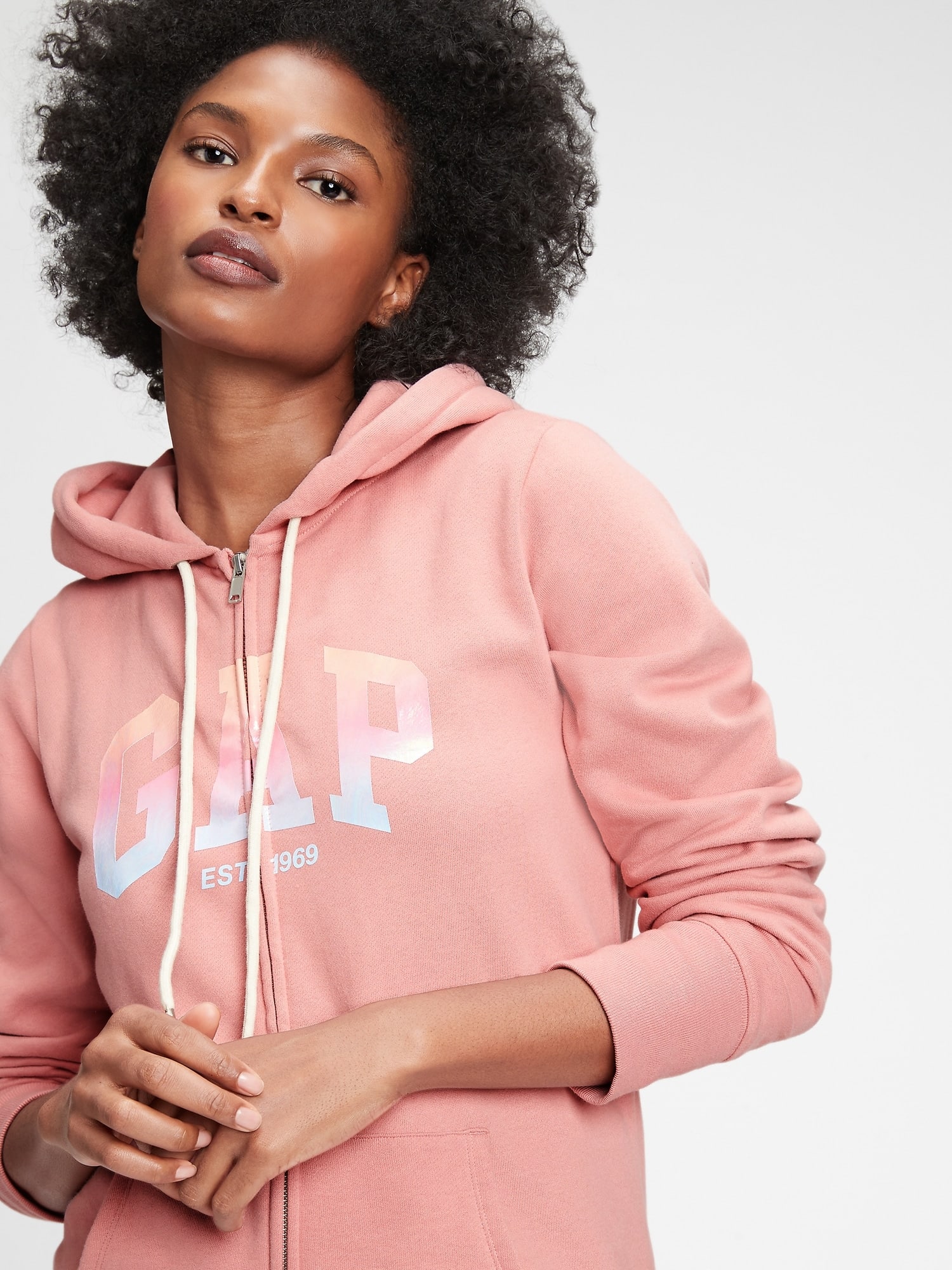 GAP růžová dámská mikina s logem