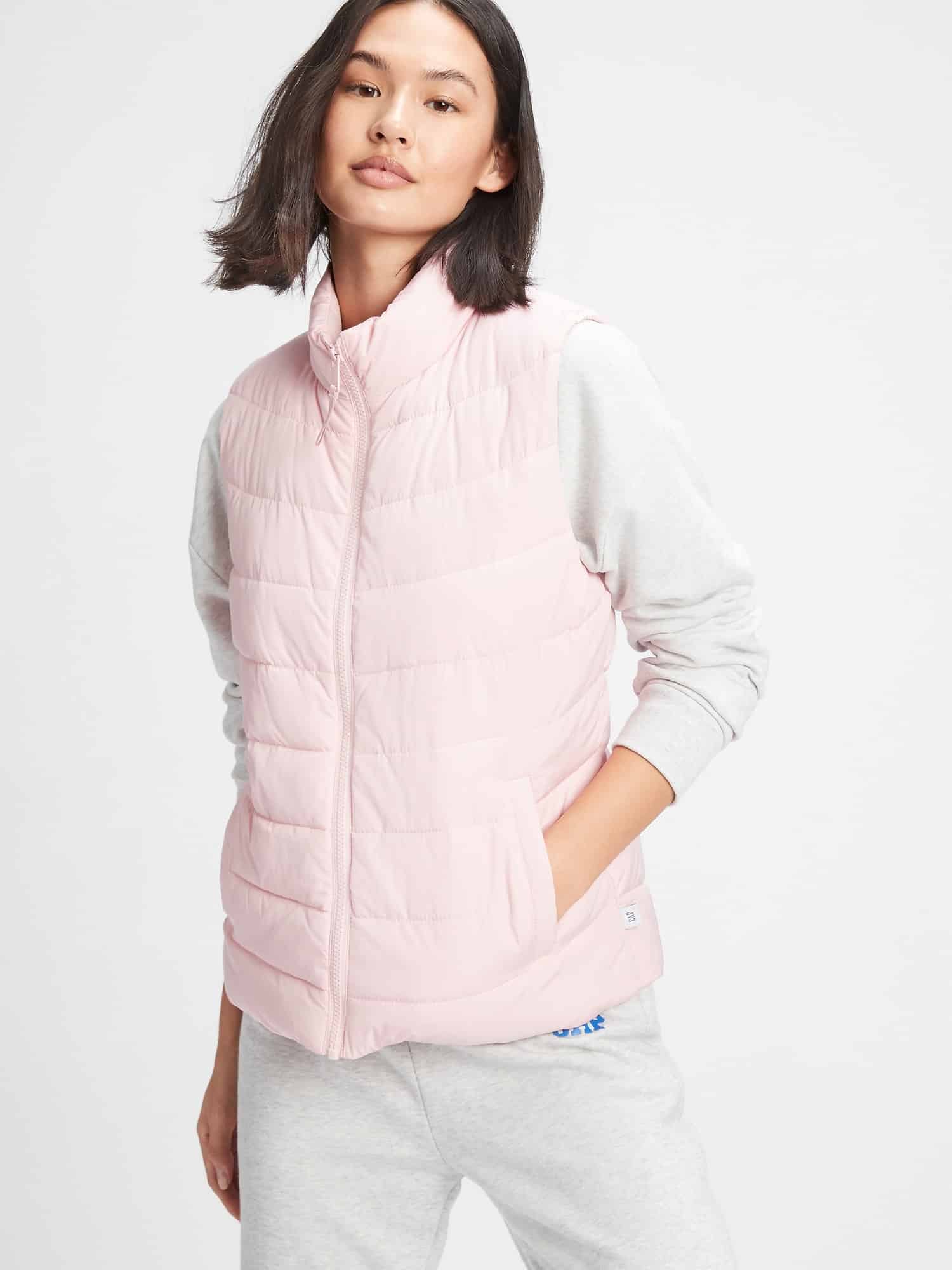 GAP růžová dámská vesta