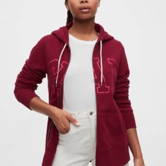 GAP vínová dámská mikina s logem