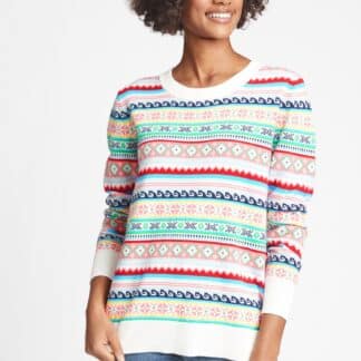 GAP barevný dámský svetr s barevnými motivy