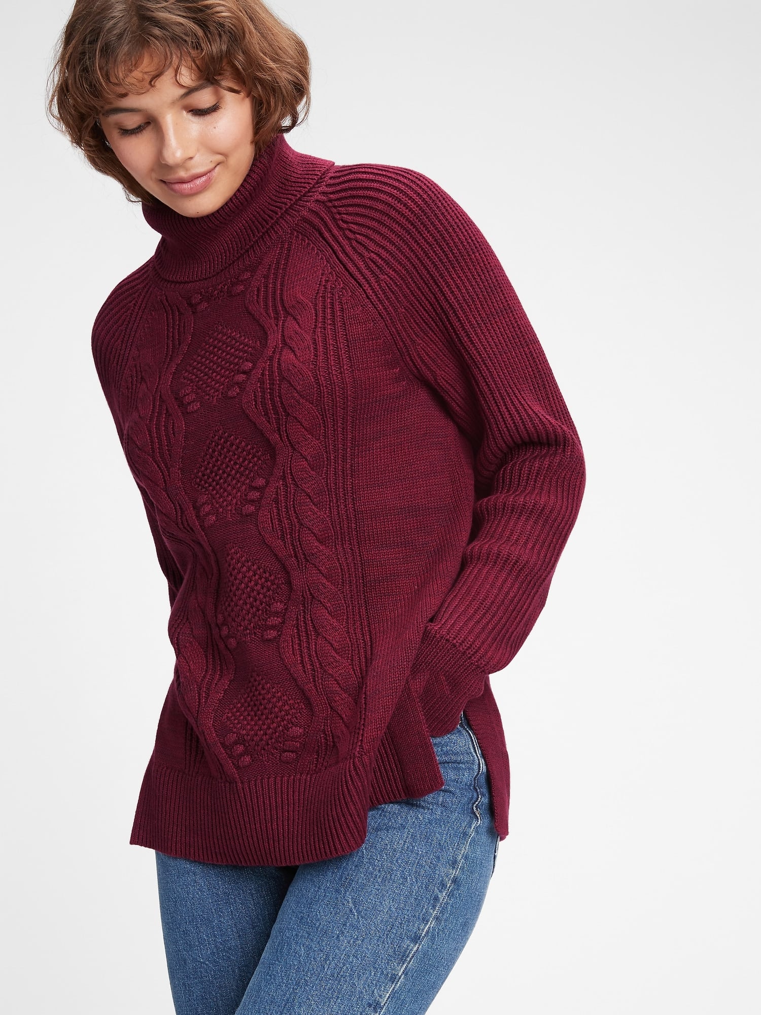 GAP vínový dámský svetr