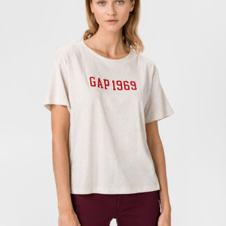 GAP béžové dámské tričko s logem