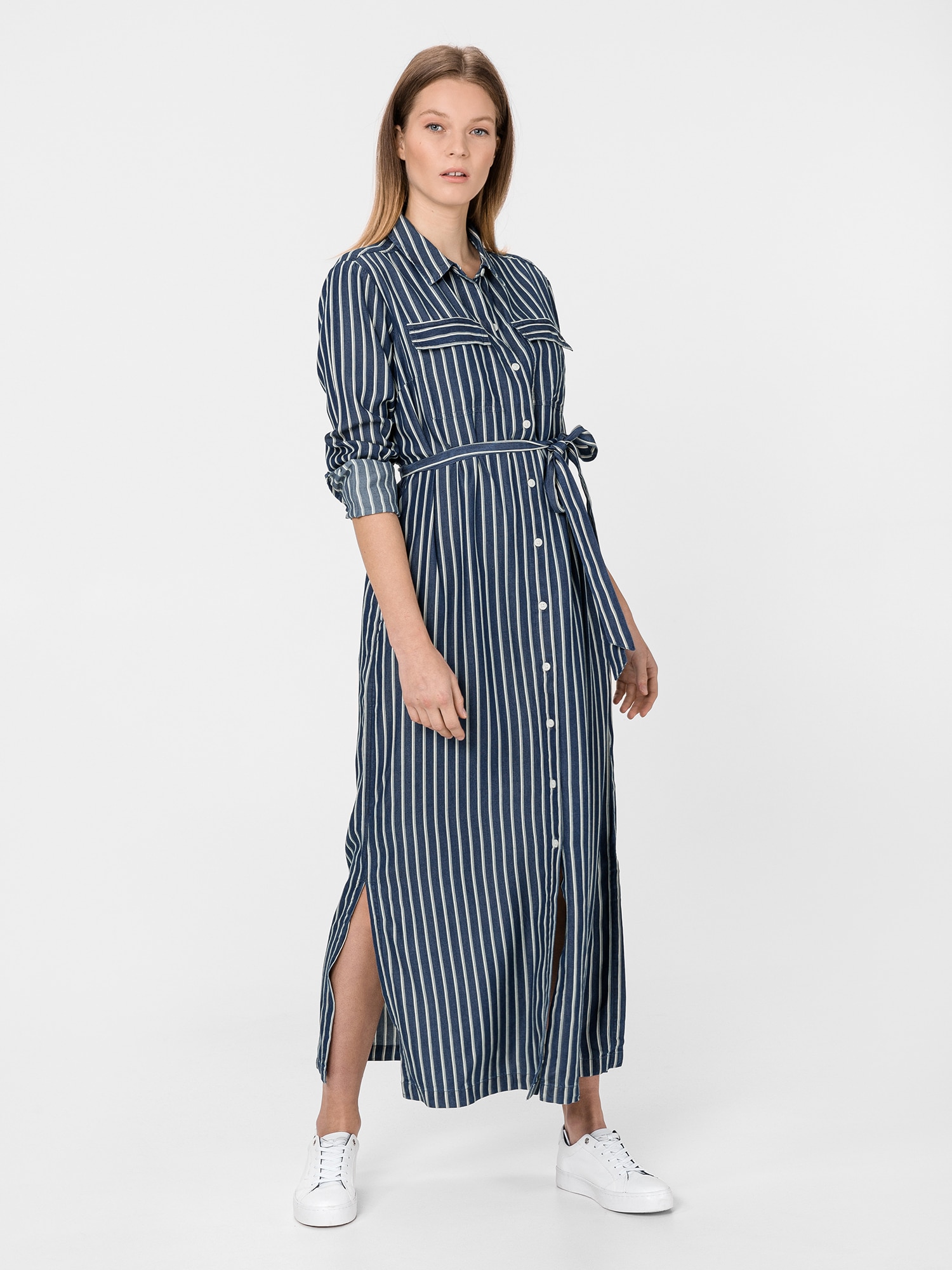 GAP modré košilové šaty