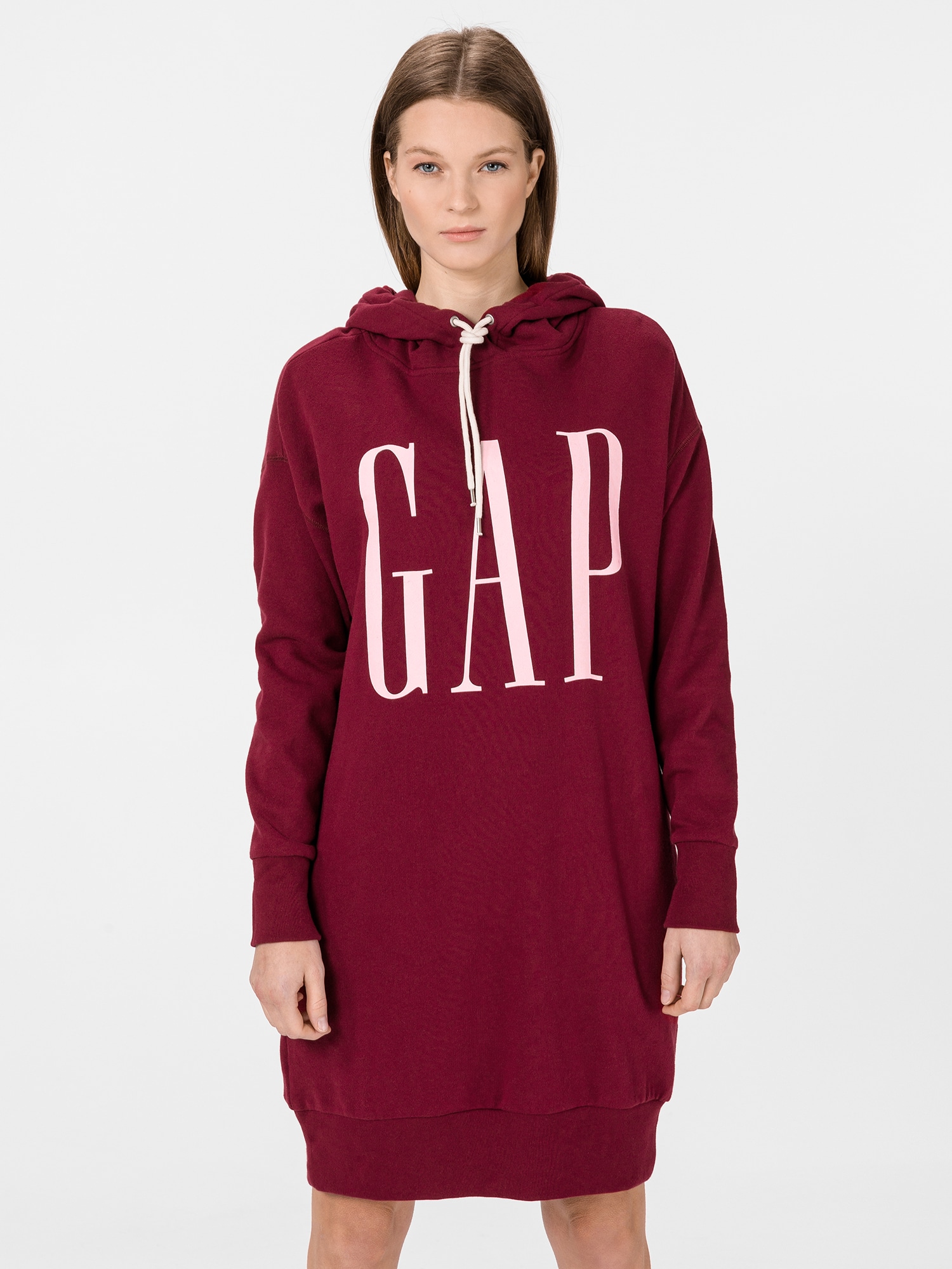 GAP červené volné šaty s logem