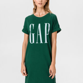 GAP zelené volné šaty s logem
