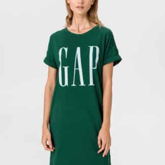 GAP zelené volné šaty s logem