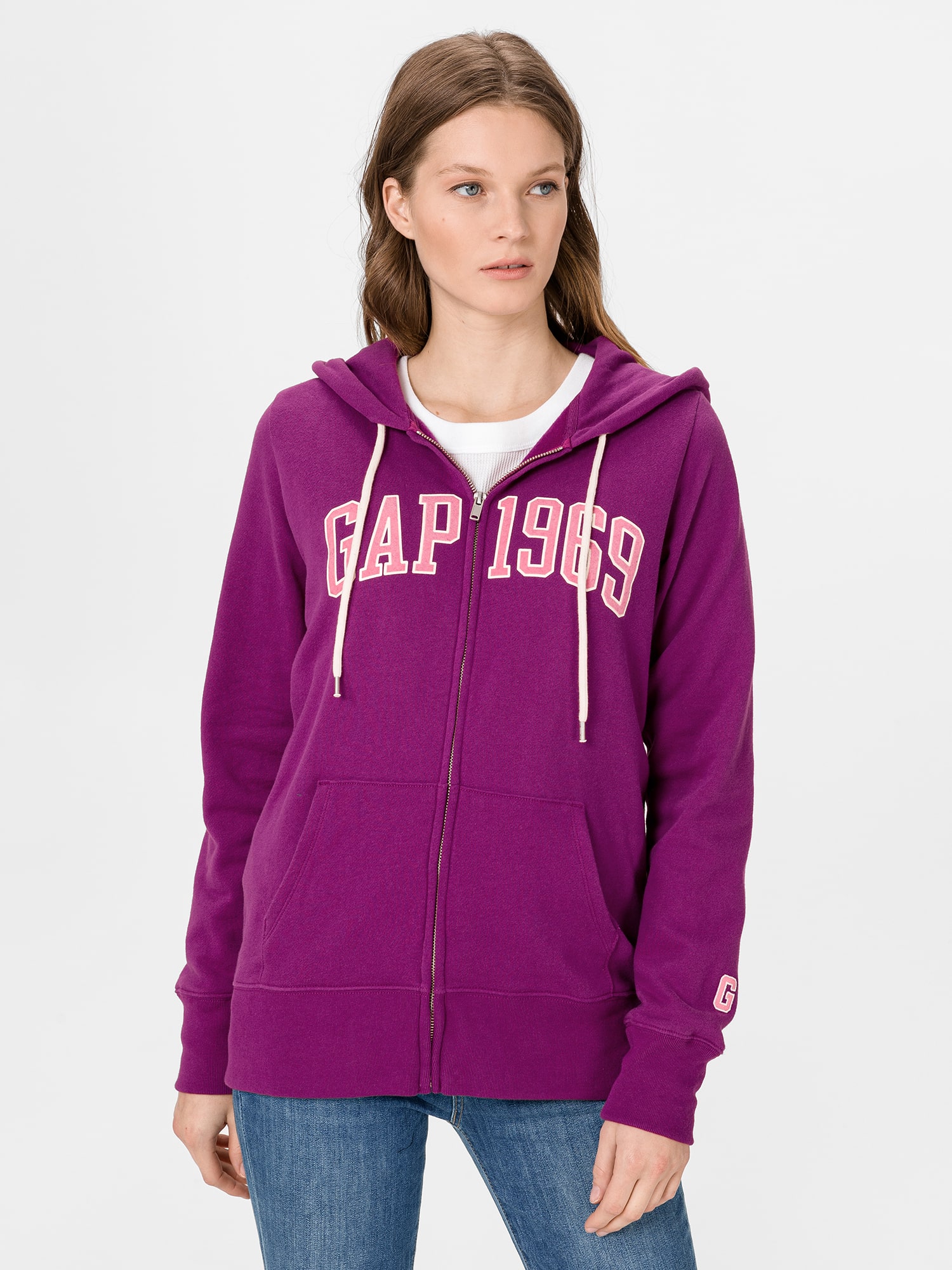 GAP fialová dámská mikina s logem