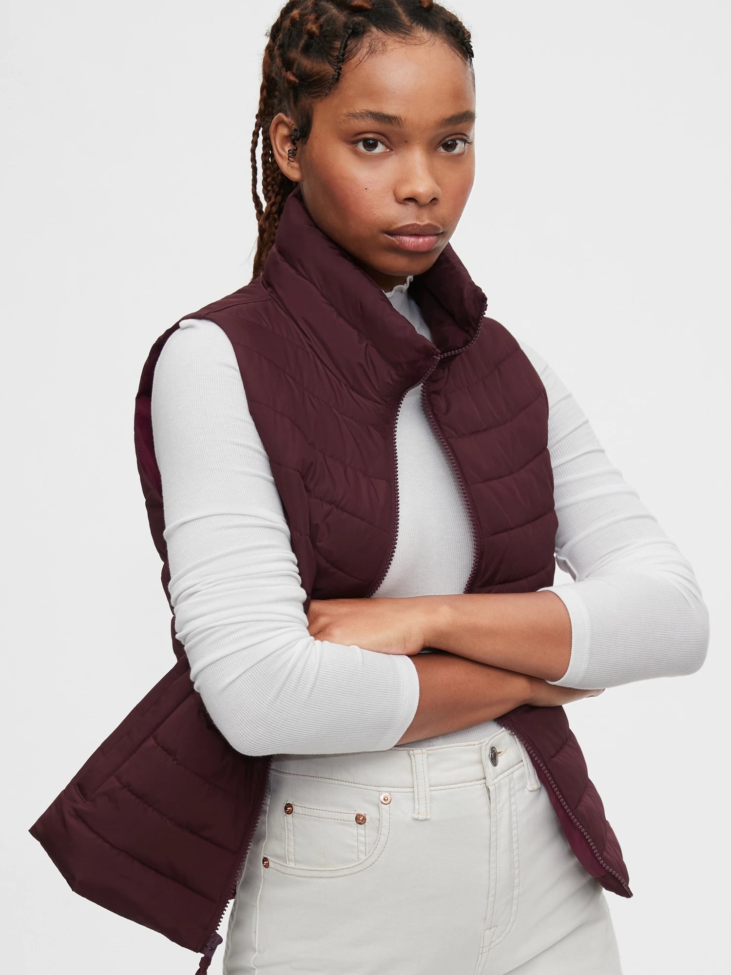 GAP fialová dámská vesta