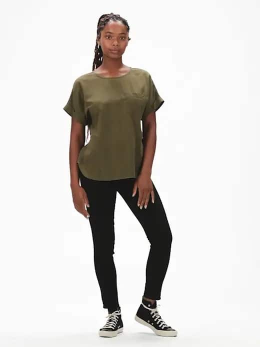 GAP hnědé dámské tričko