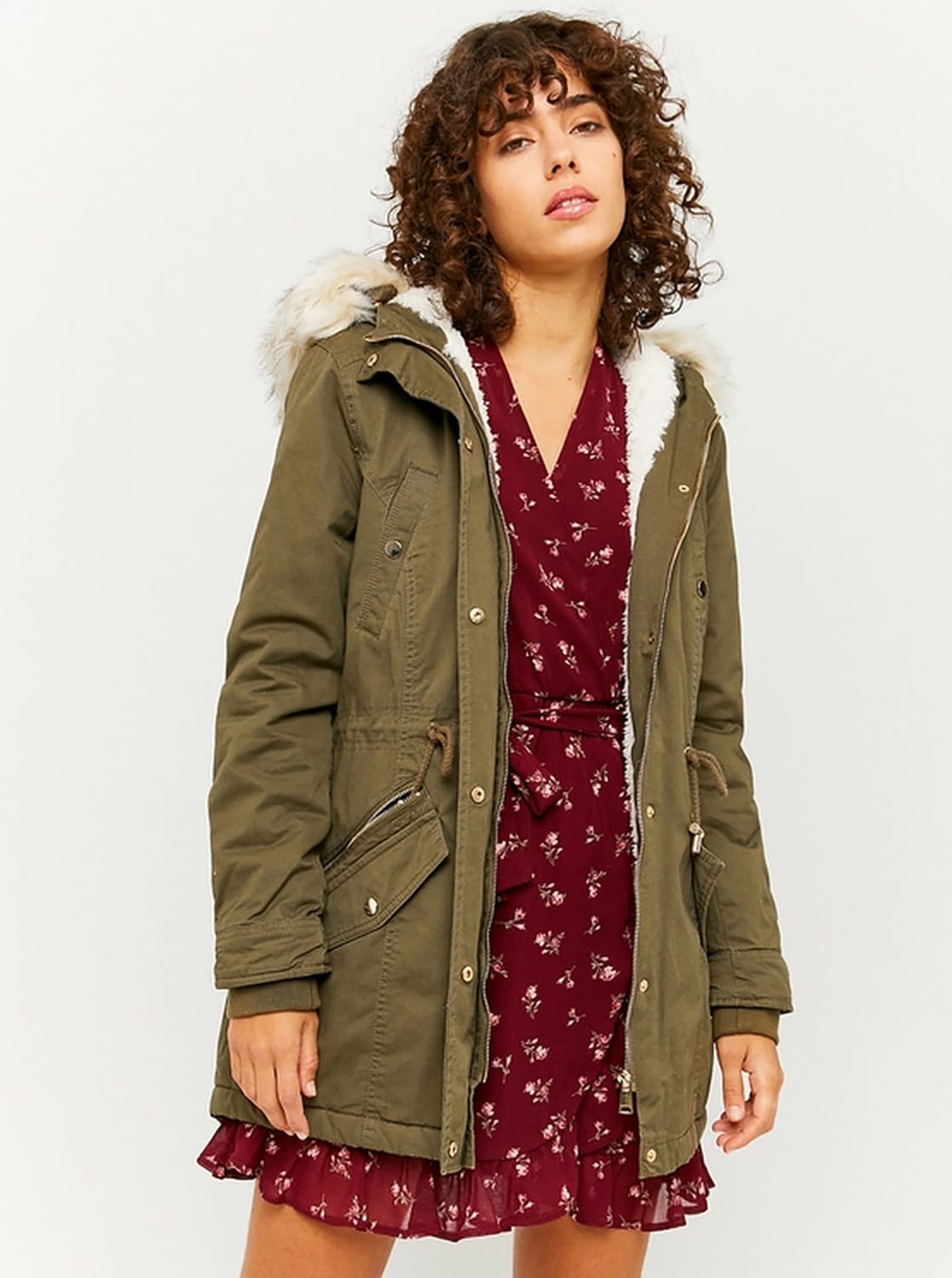 Khaki zimní parka TALLY WEiJL