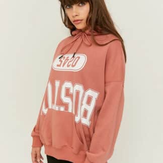 Růžová mikina s kapucí TALLY WEiJL