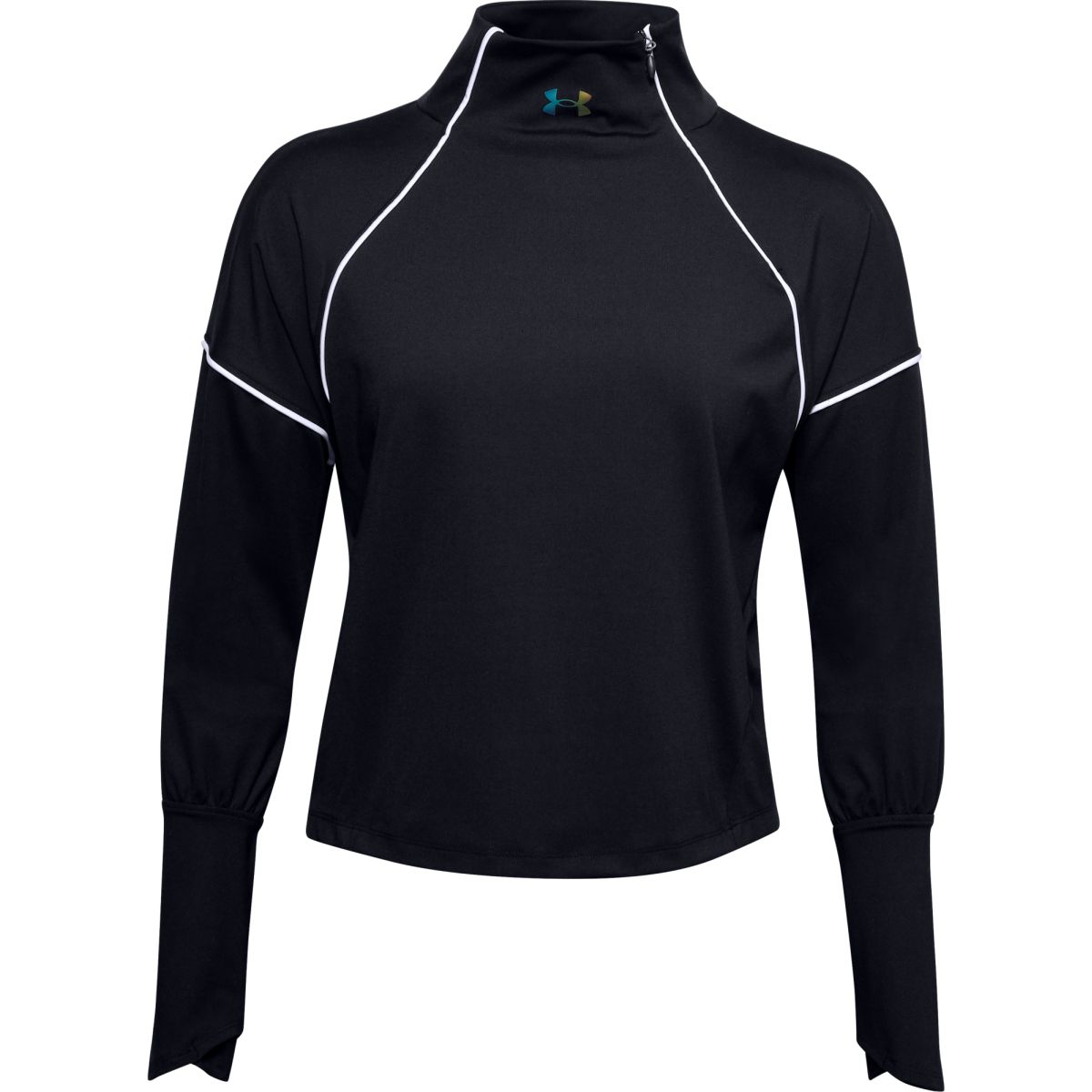 Tričko Under Armour UA CG Rush 1/2 Zip-BLK