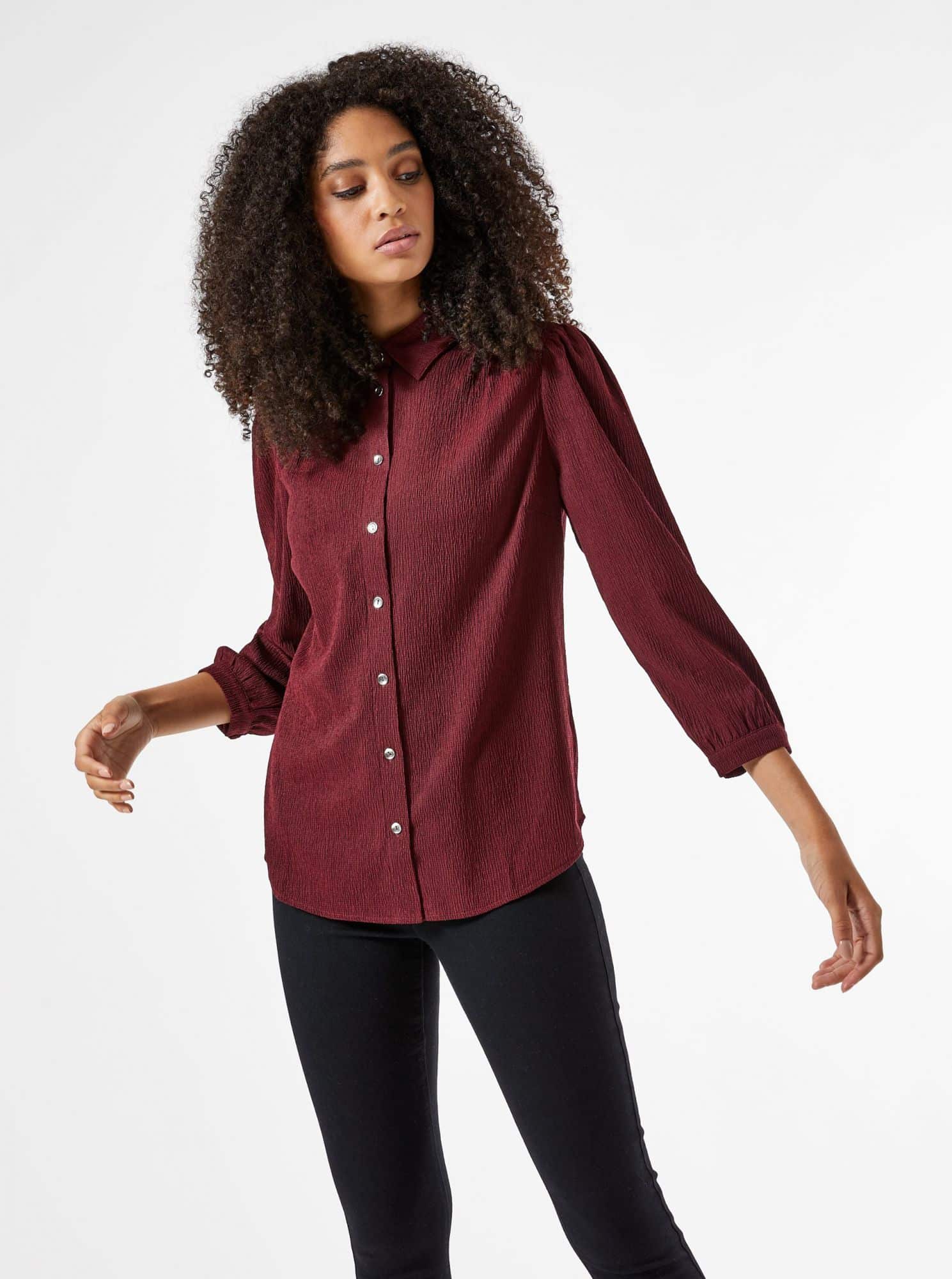 Vínová košile Dorothy Perkins