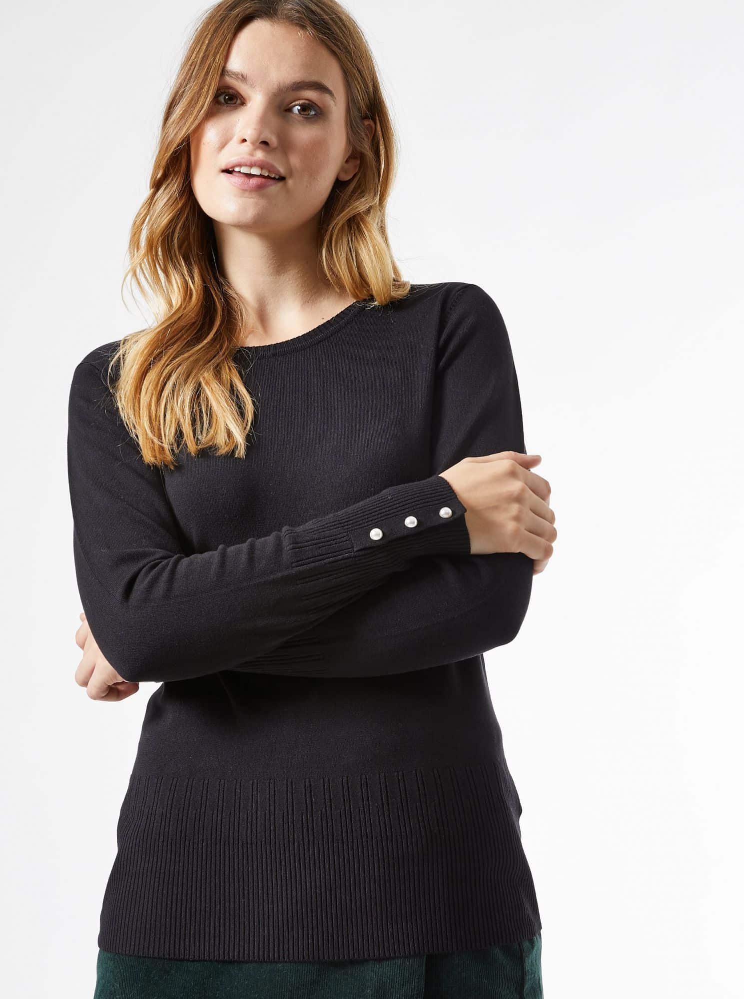 Černý lehký svetr Dorothy Perkins