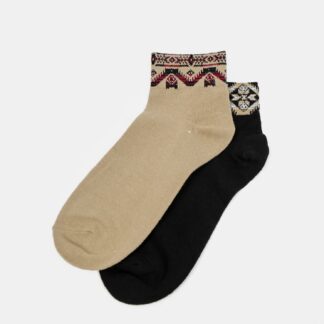 Sada dvou párů ponožek v hnědé a černé barvě TALLY WEiJL