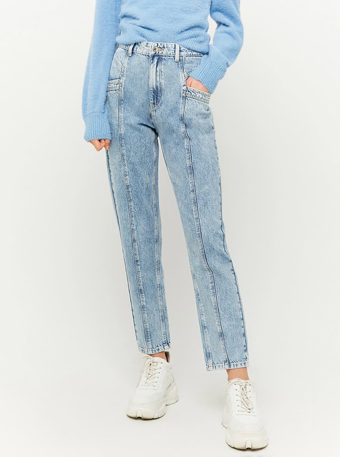 Světle modré mom fit džíny TALLY WEiJL