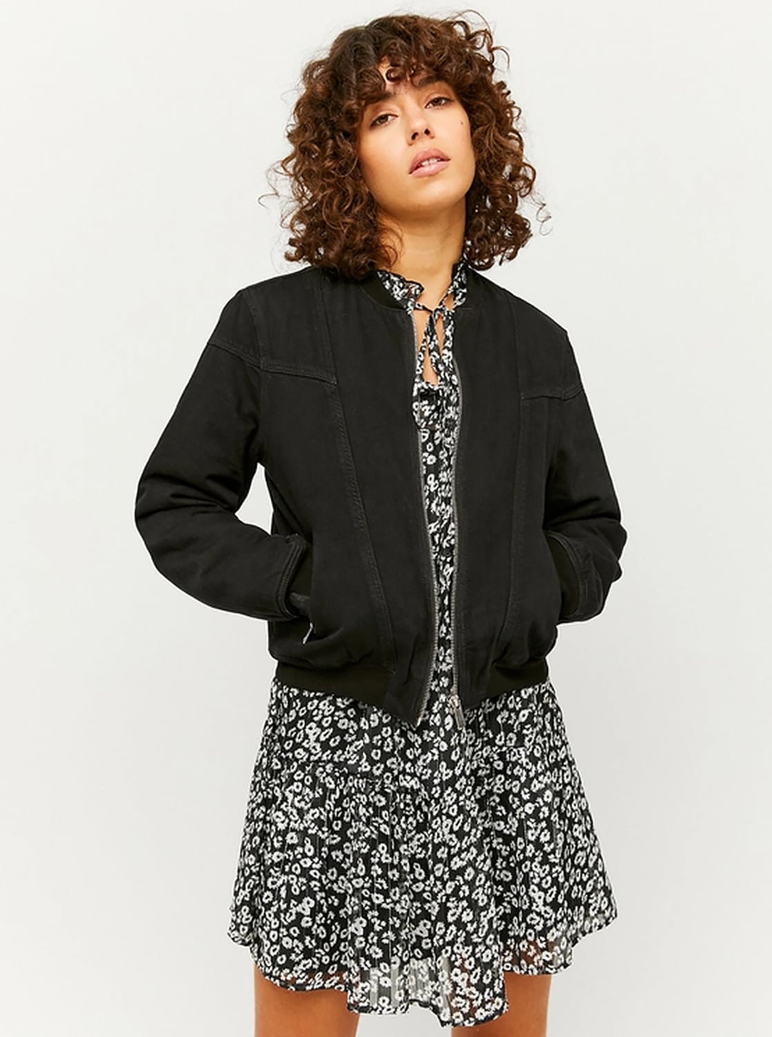 Černý džínový bomber TALLY WEiJL