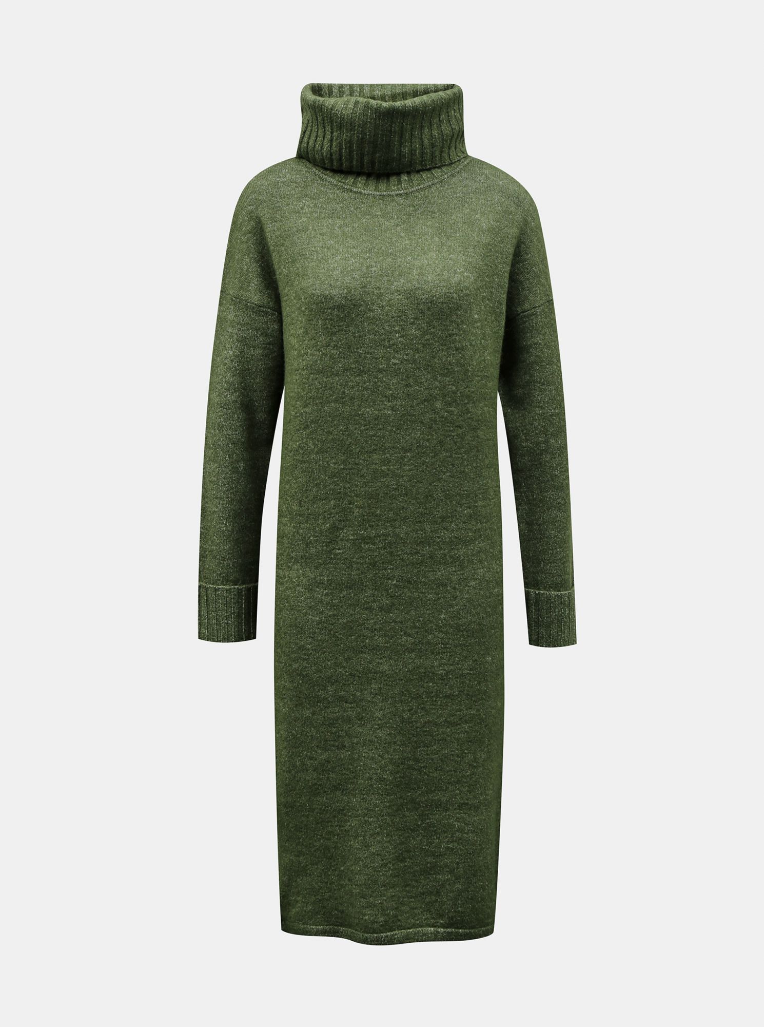 Zelené svetrové šaty VERO MODA Gaiva