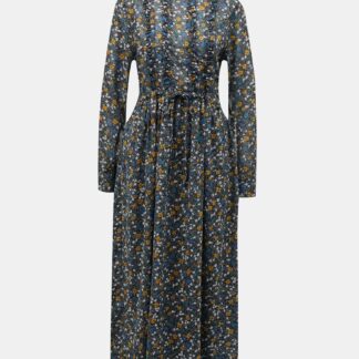 Jacqueline de Yong modré květované maxi šaty