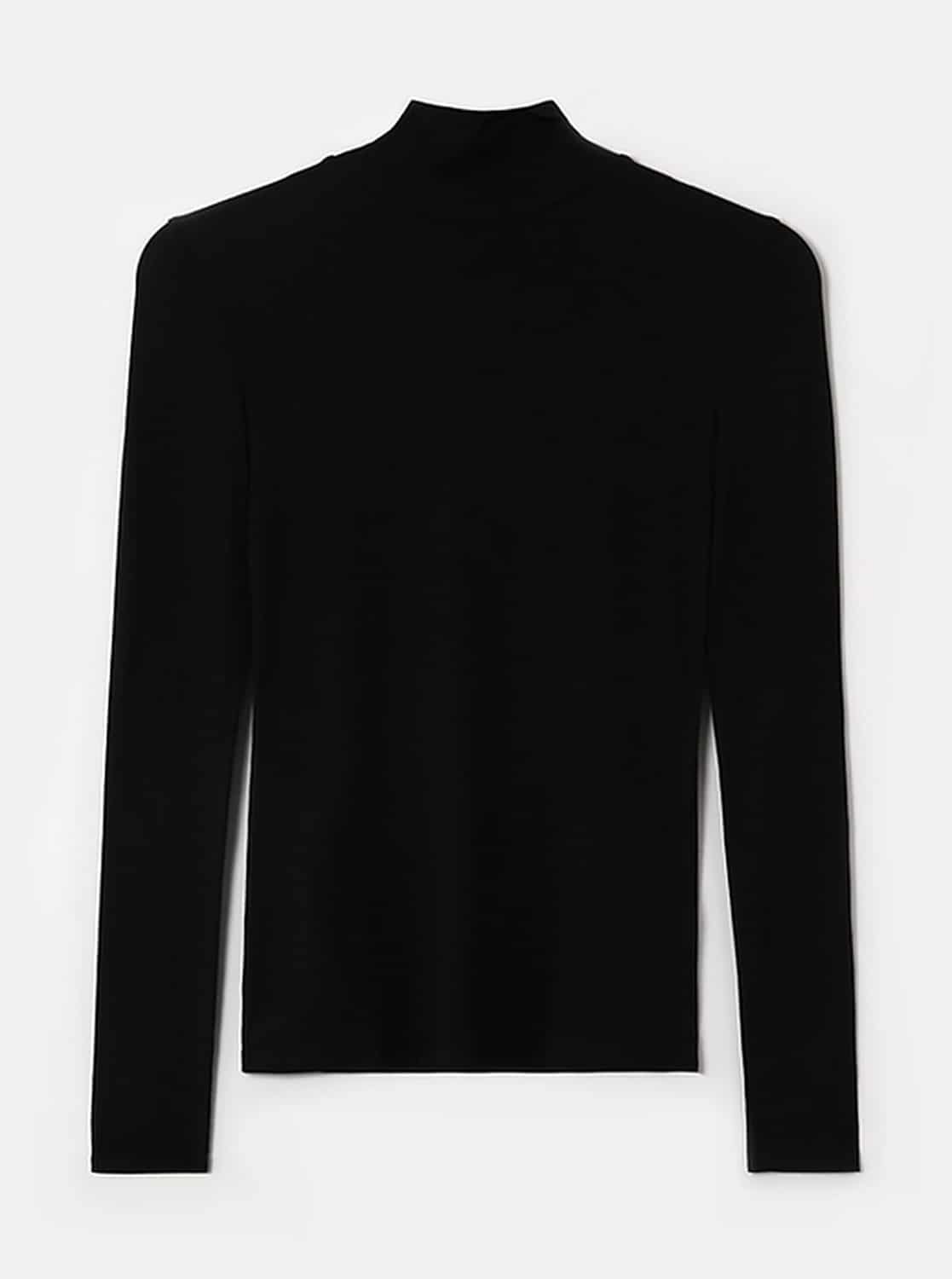 Černé tričko s rolákem TALLY WEiJL