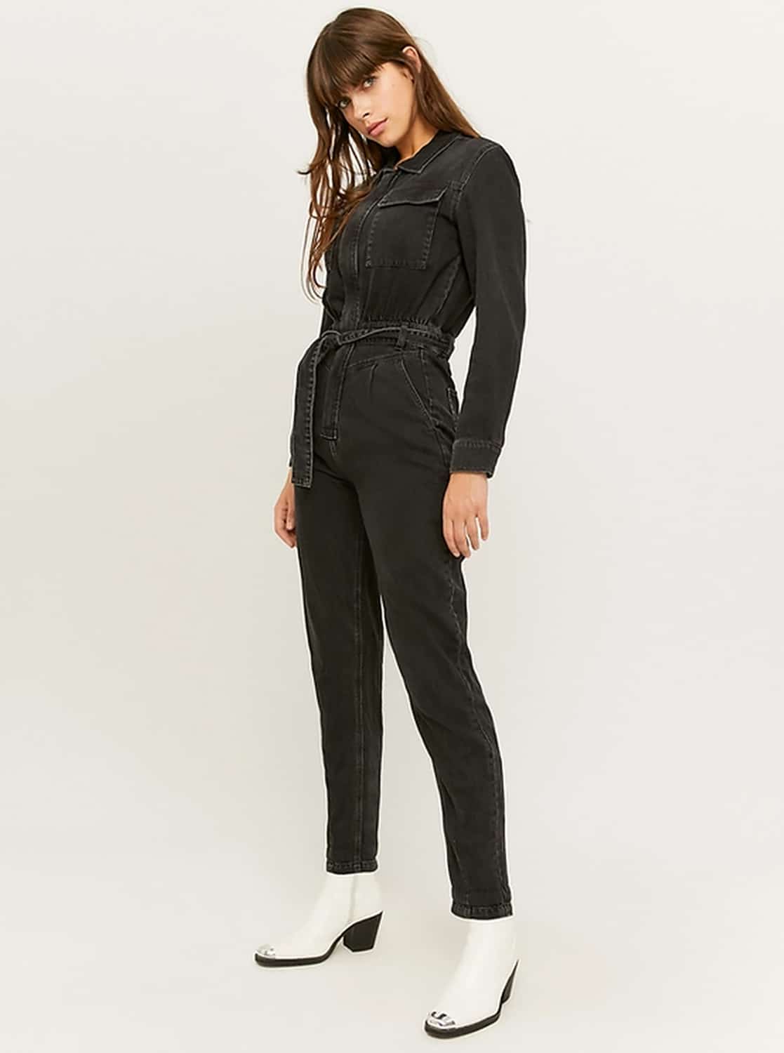 Černý džínový overal TALLY WEiJL
