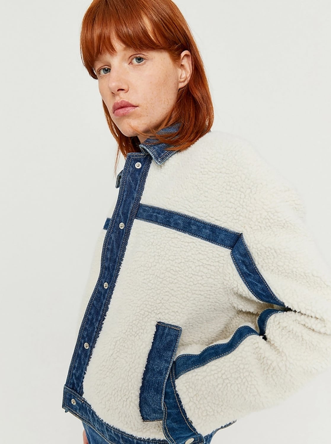 Krémová krátká bunda TALLY WEiJL