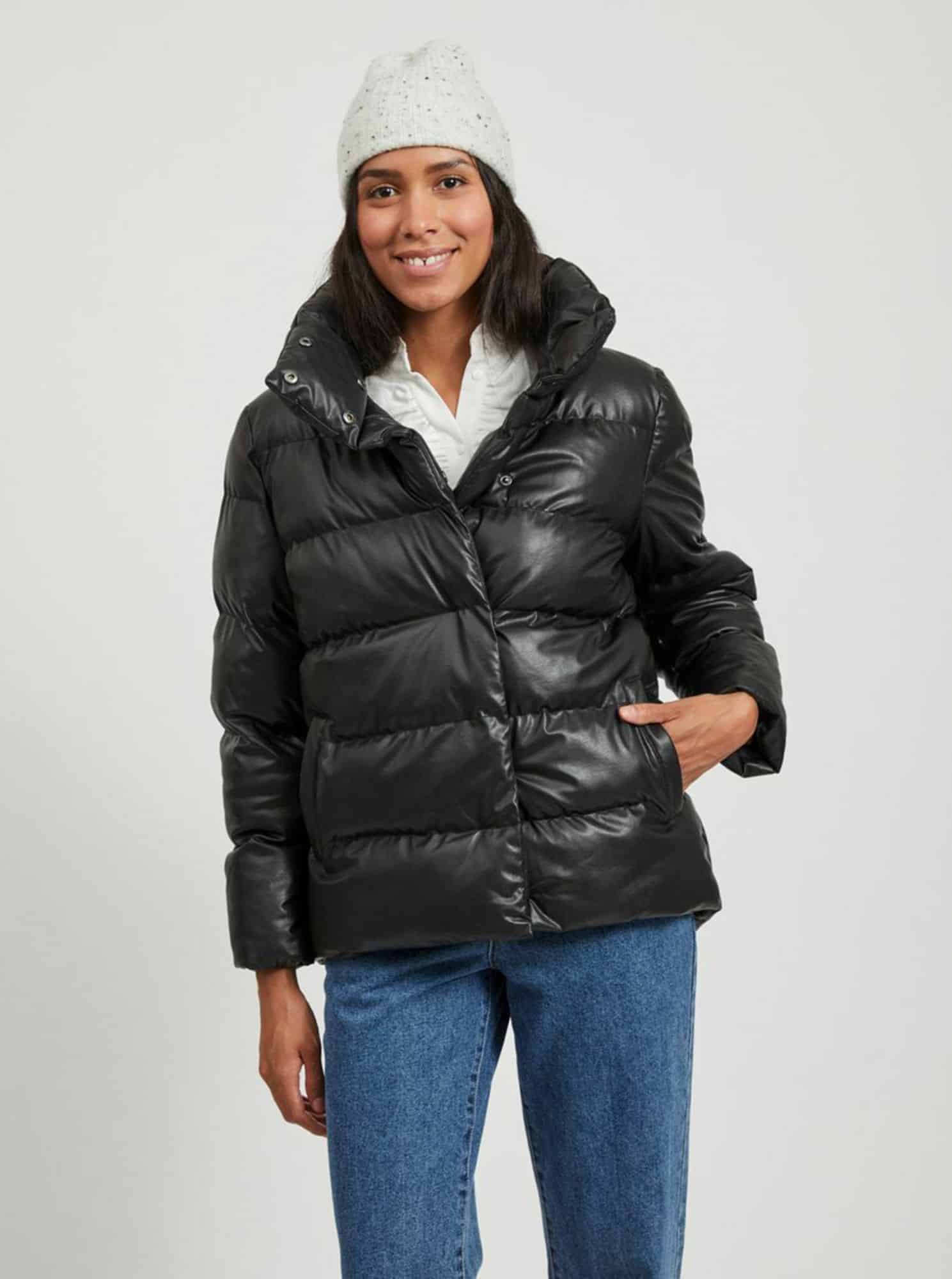 Černá zimní prošívaná bunda VILA