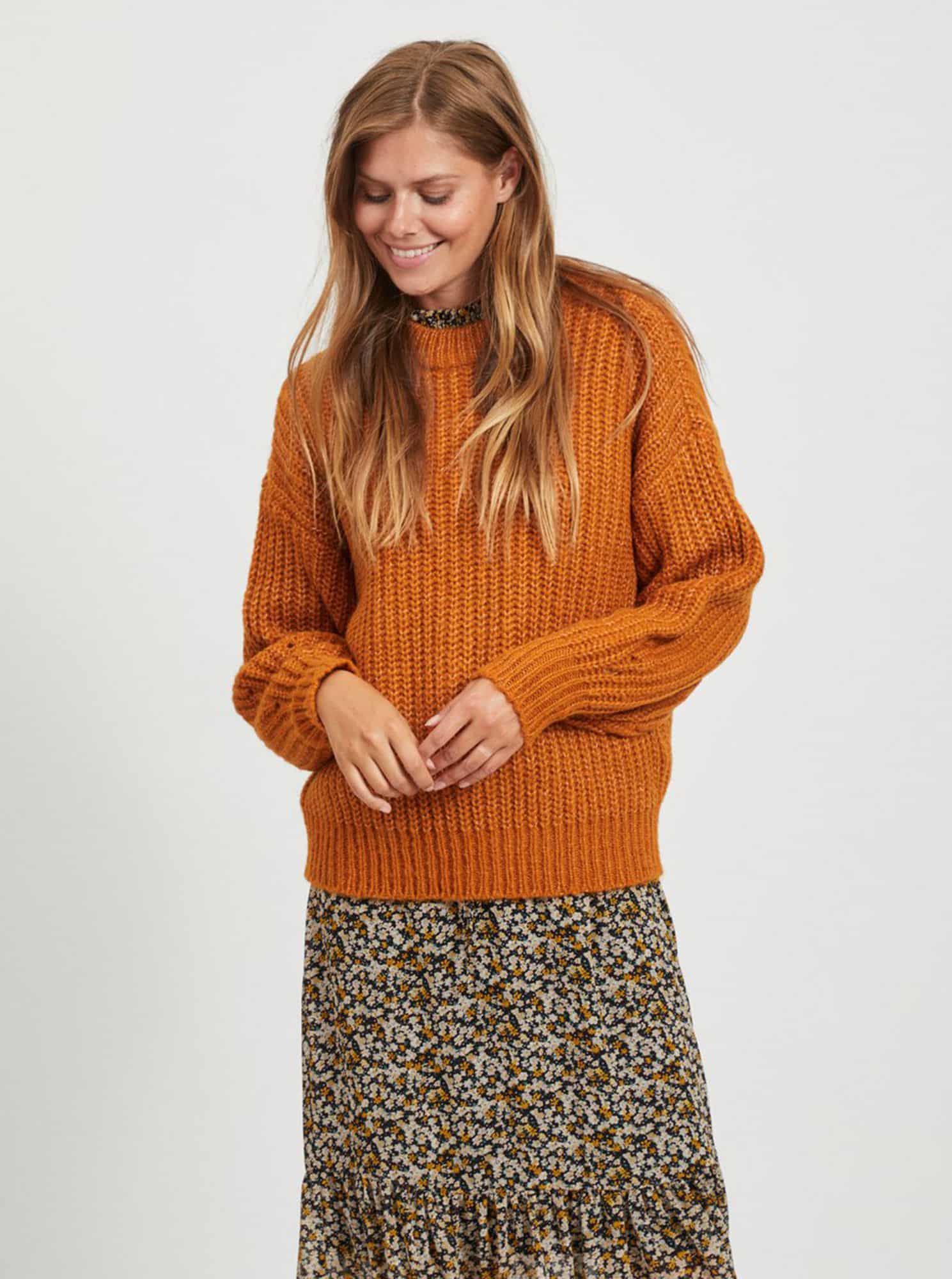 Oranžový svetr VILA