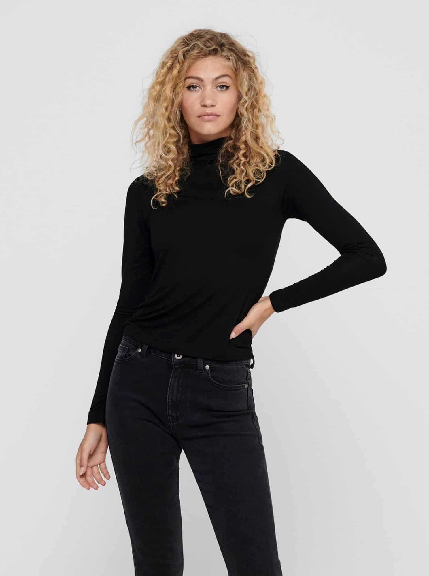 Černý rolák ONLY Lela