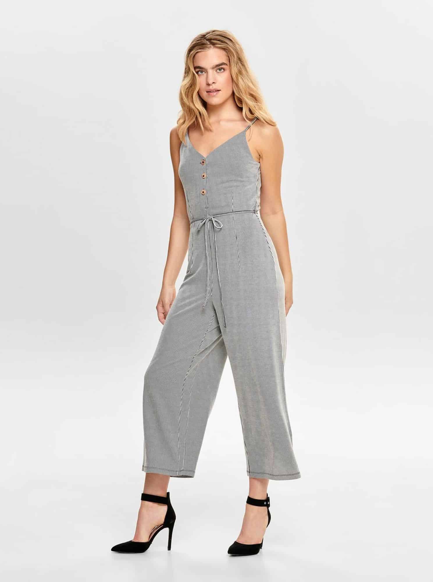 Šedý pruhovaný overal ONLY Shirley