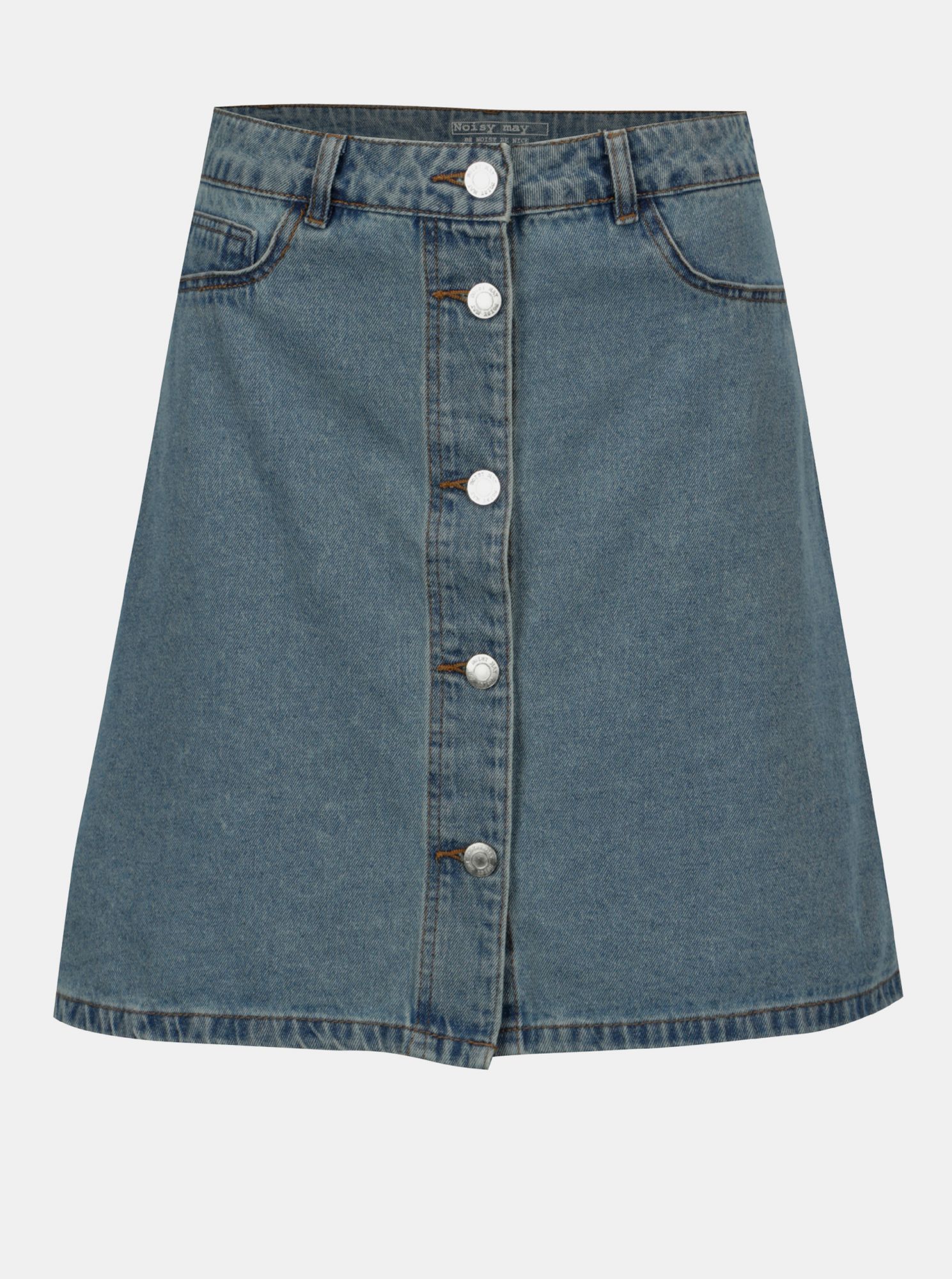 Noisy May modrá džínová sukně Sunny