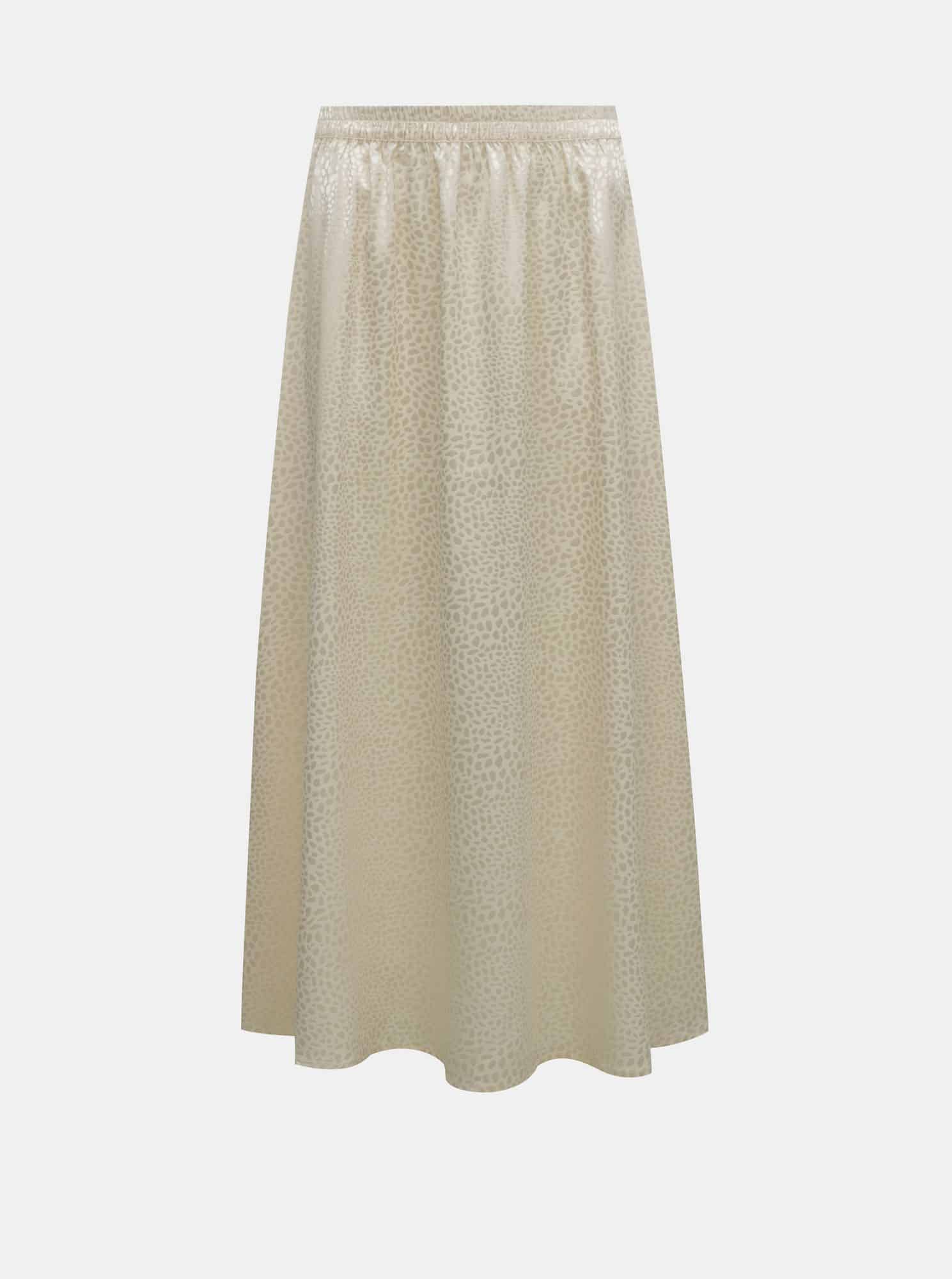 Noisy May krémová vzorovaná dámská sukně Seren