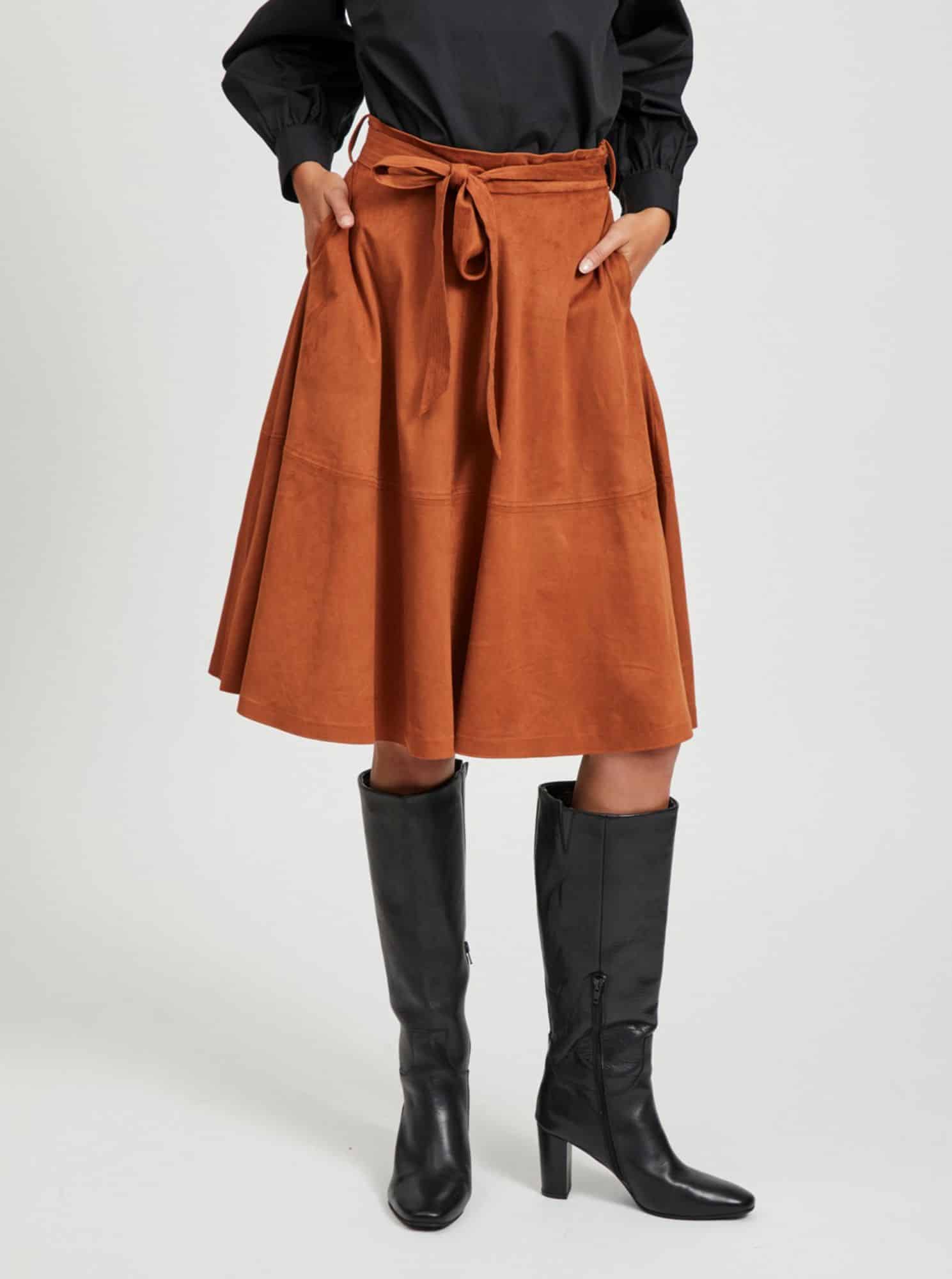 Hnědá sukně VILA Darley