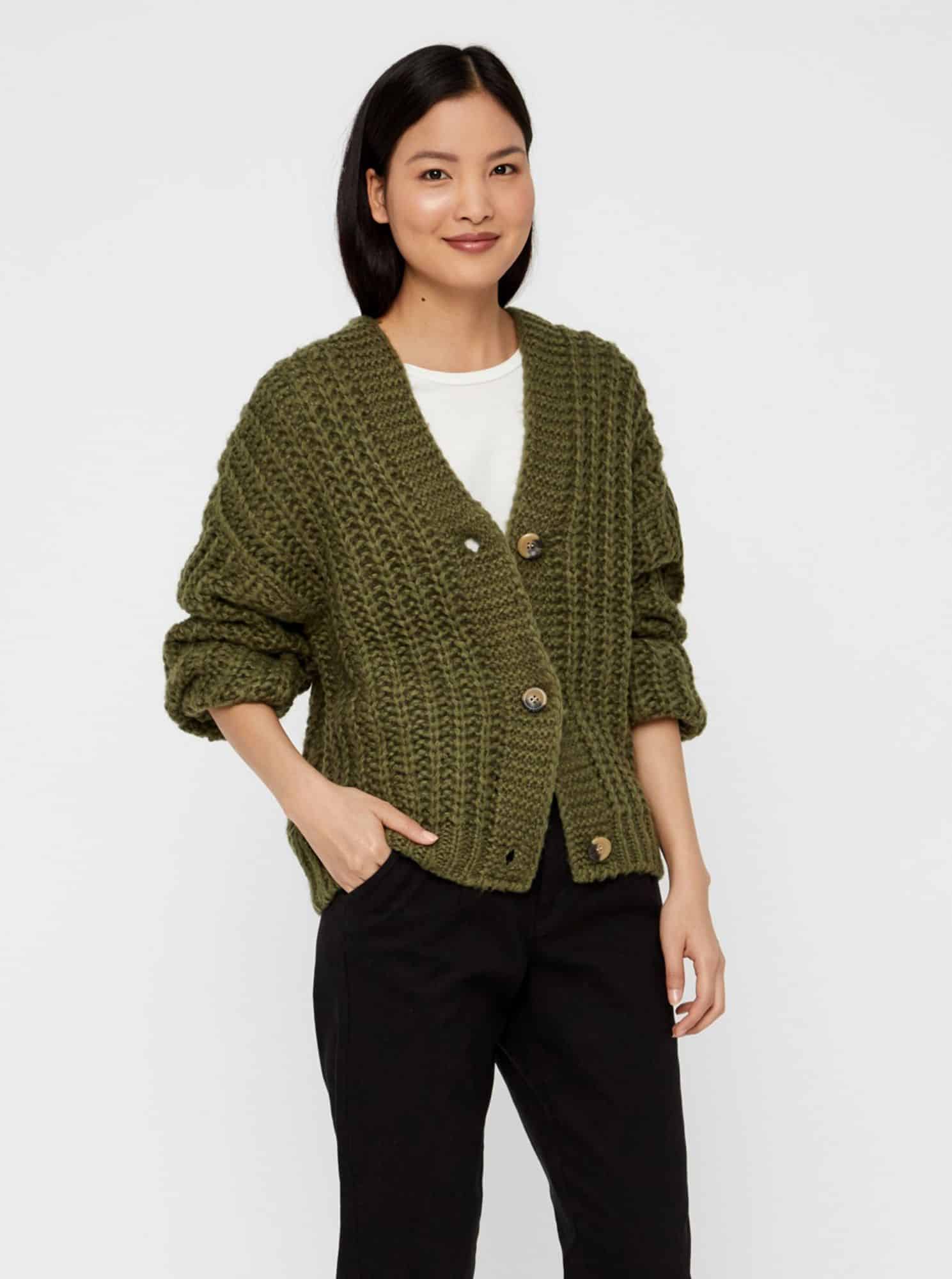 Khaki kardigan Noisy May Steve