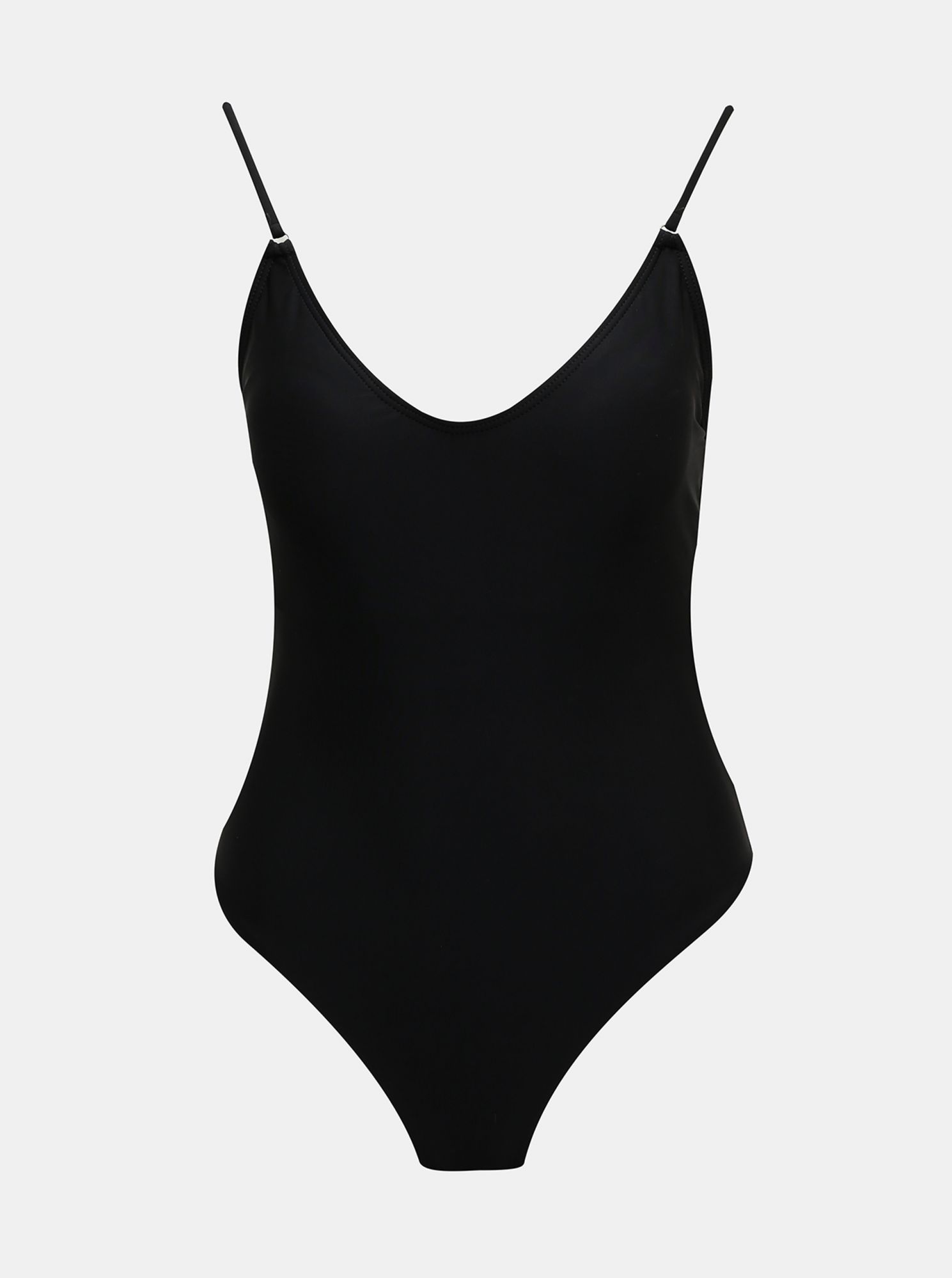 Pieces černé jednodílné plavky Naomi