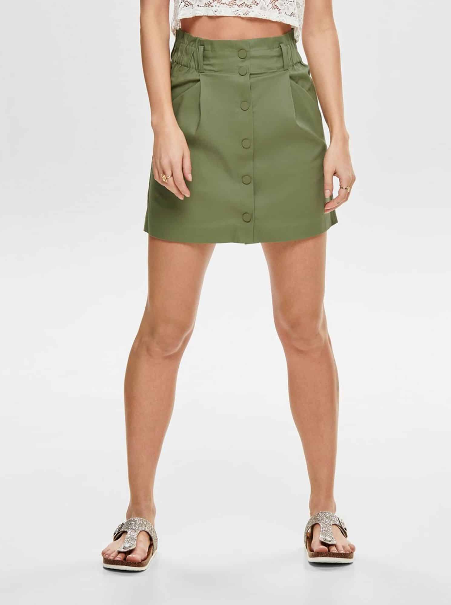 Khaki sukně ONLY Sharon