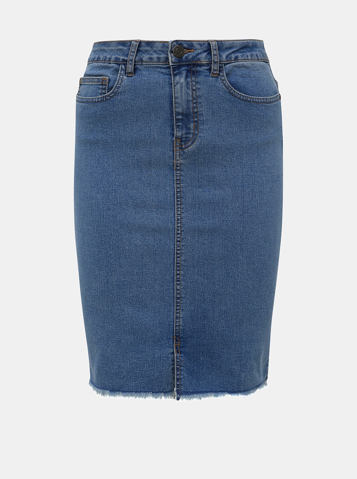 Noisy May modrá džínová pouzdrová sukně Lexi