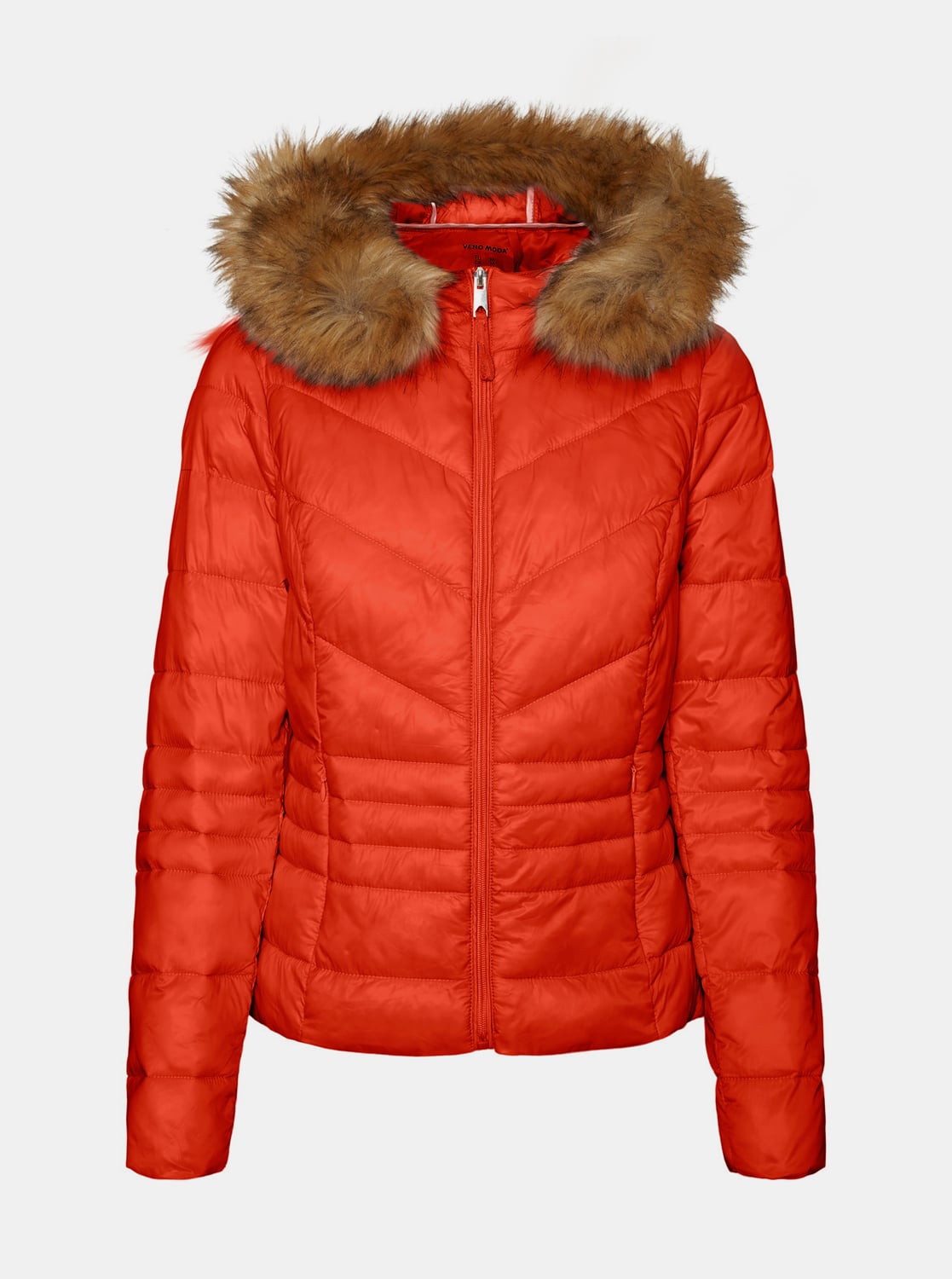 Červená zimní prošívaná bunda VERO MODA