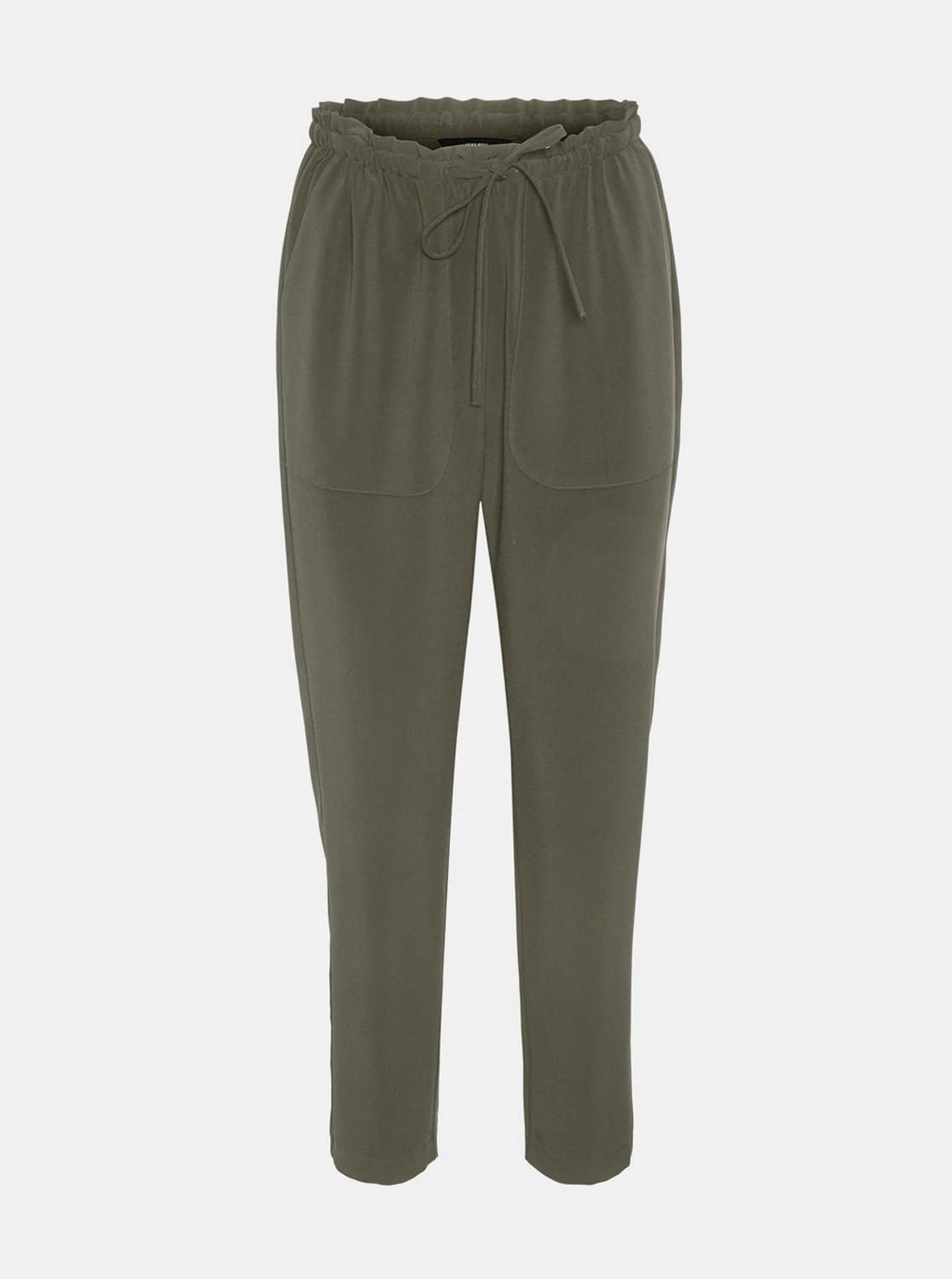 Khaki zkrácené kalhoty VERO MODA