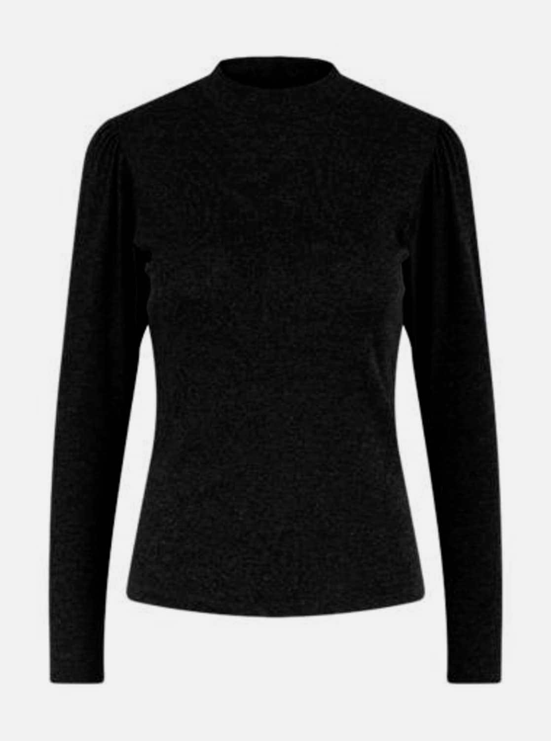 Černé tričko se stojáčkem Pieces