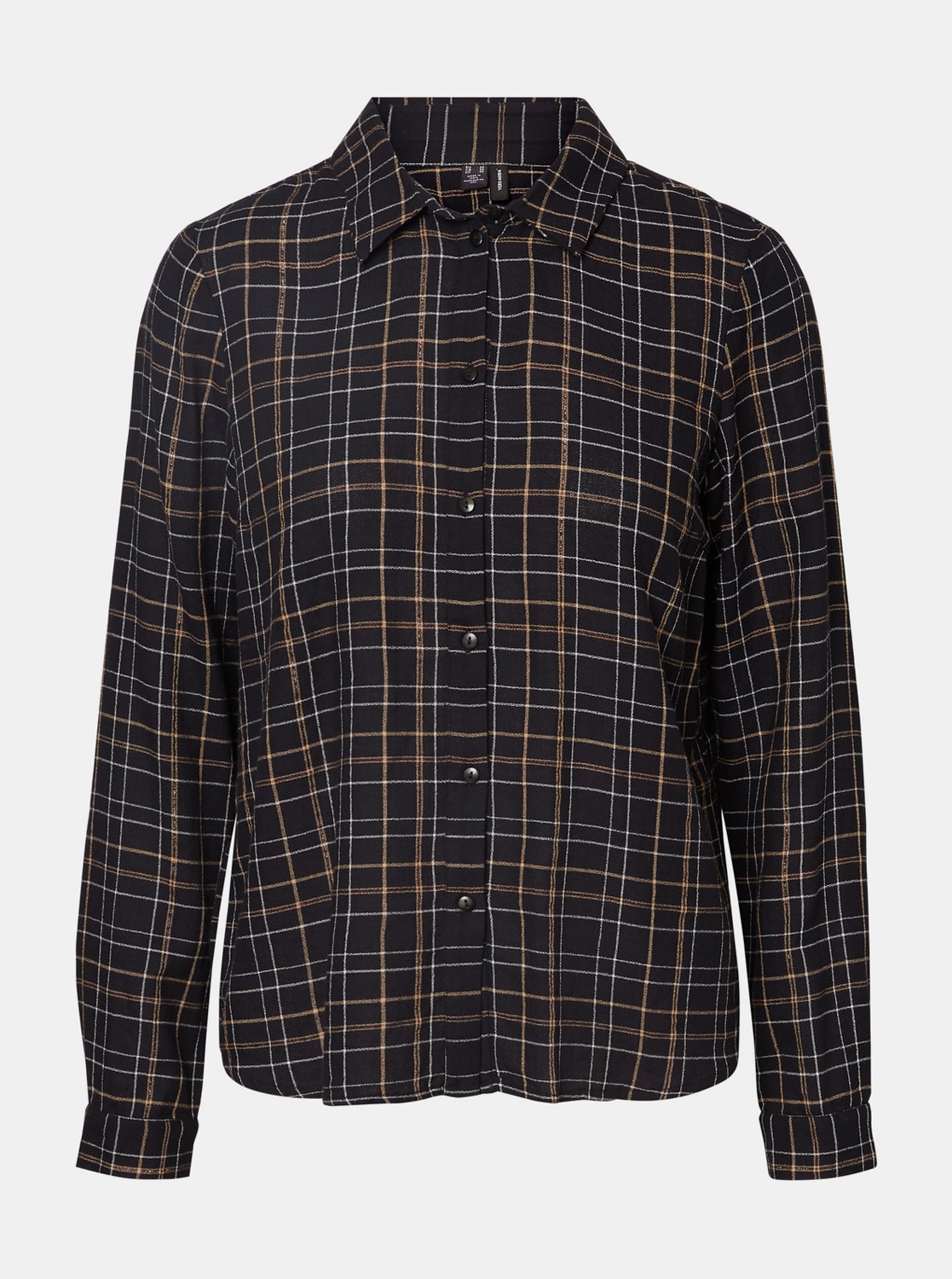 Černá kostkovaná košile VERO MODA