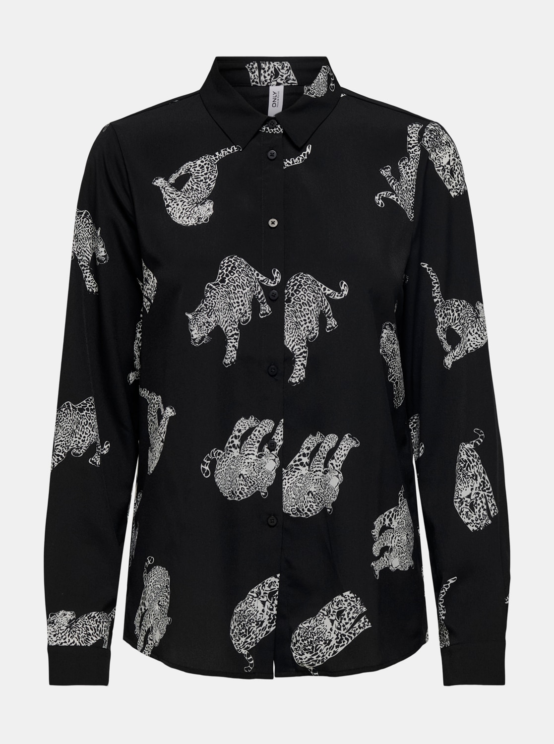 Černá vzorovaná košile ONLY Tenna