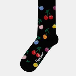 Černé vzorované ponožky Happy Socks Cherry