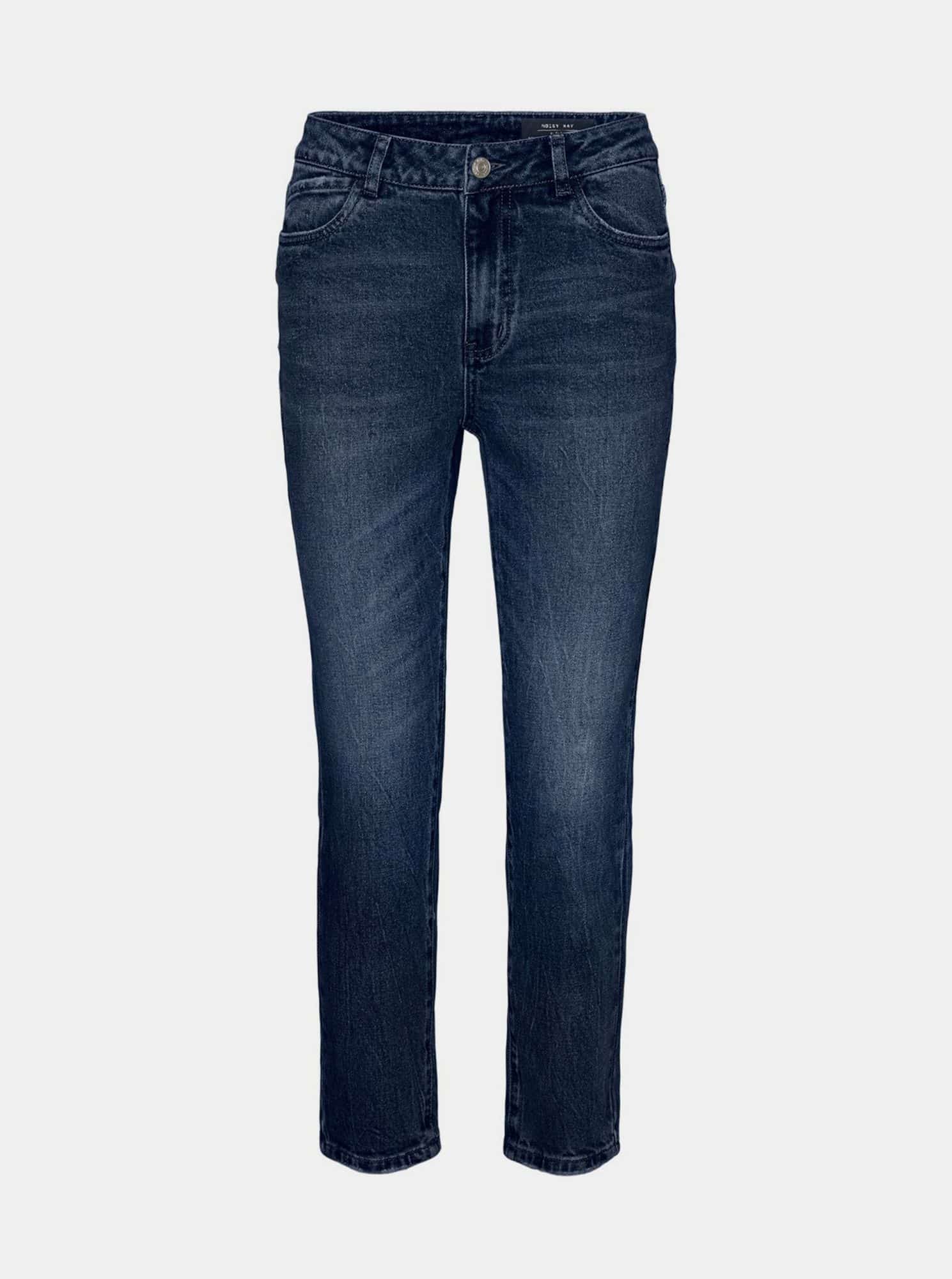 Tmavě modré straight fit džíny Noisy May