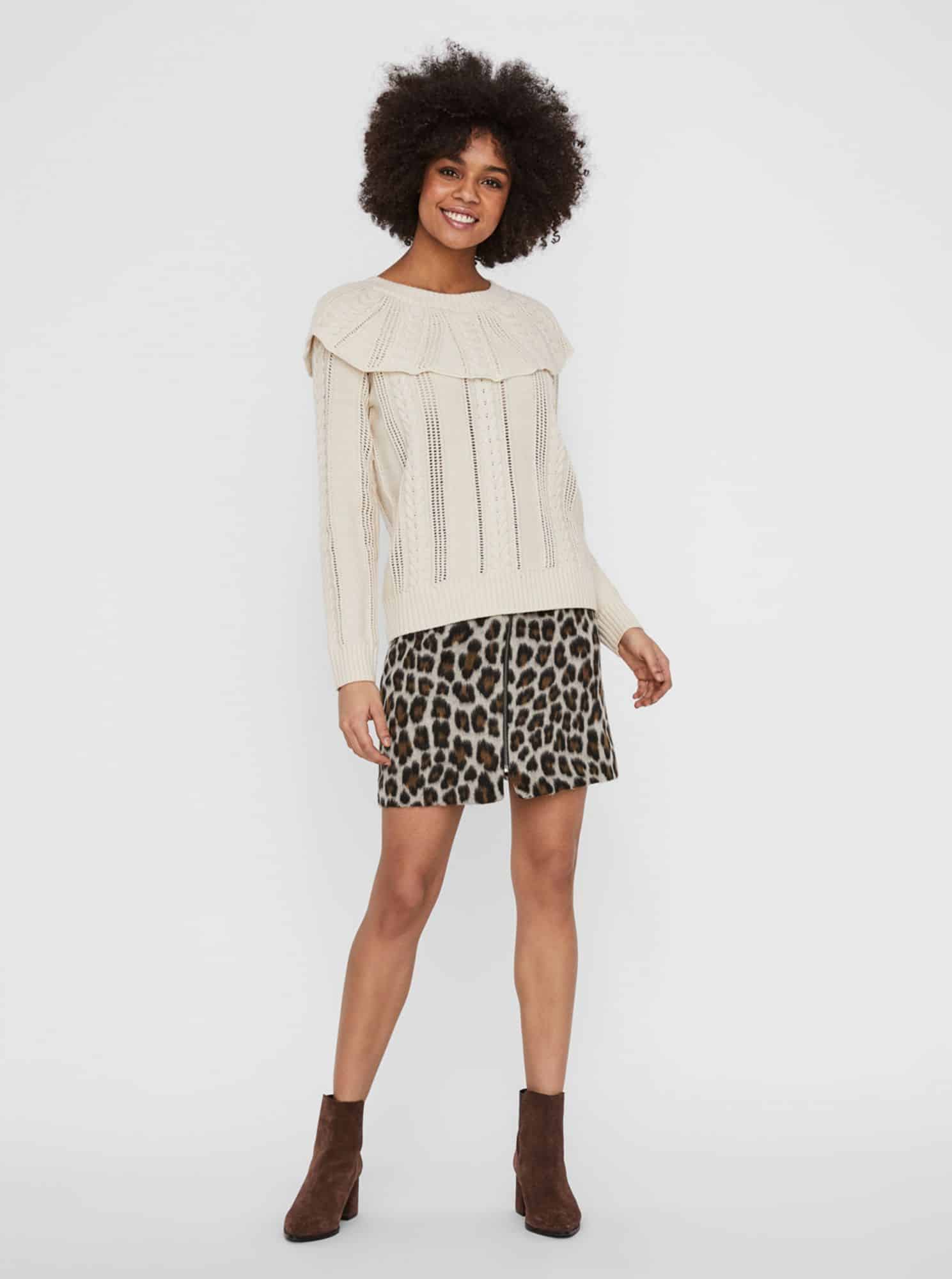 Krémový svetr VERO MODA Cayden