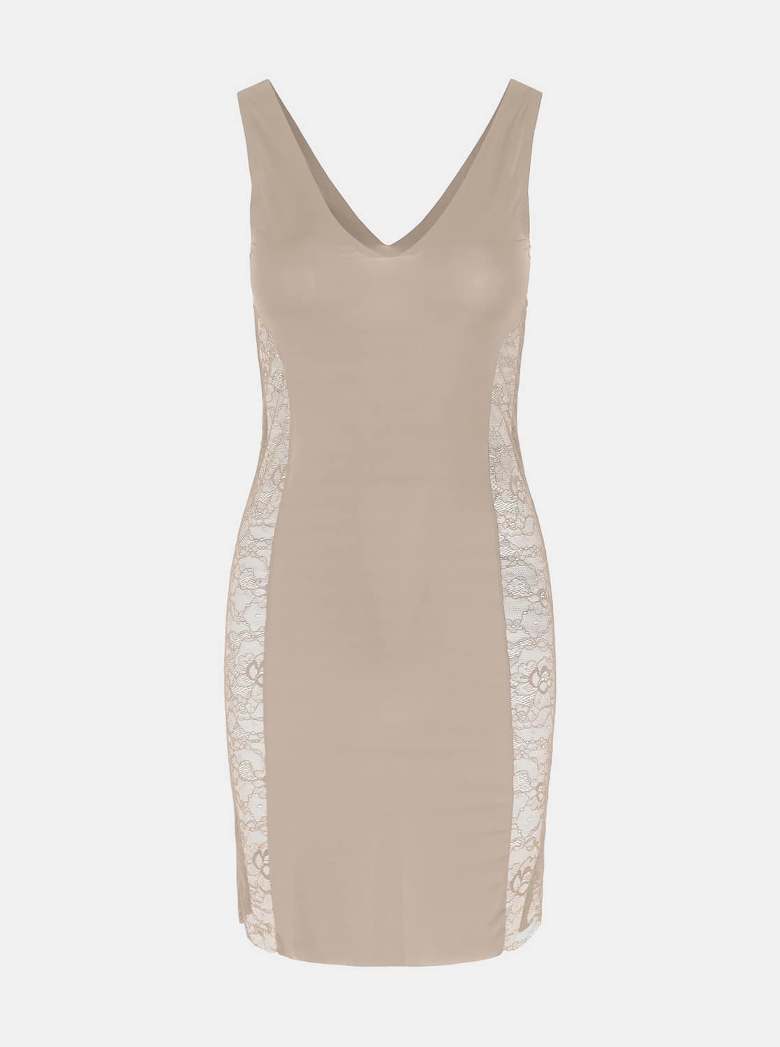 Krémové tvarující šaty Pieces Ella