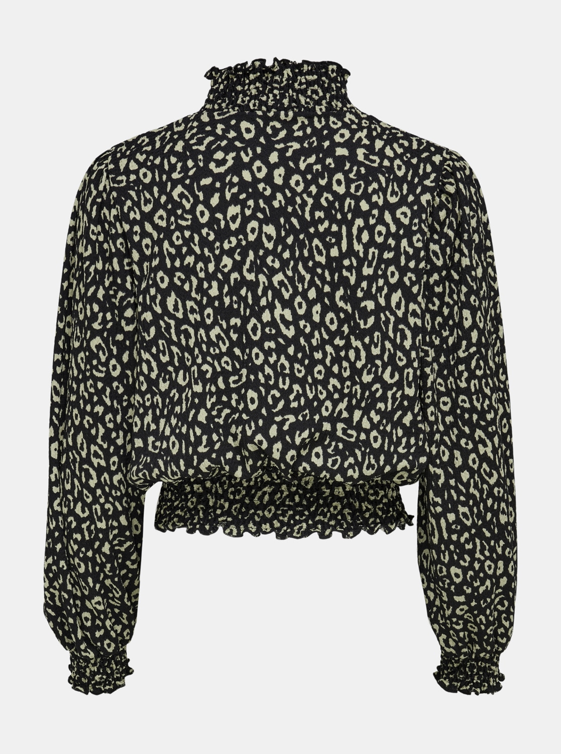 Černá vzorovaná halenka se stojáčkem ONLY